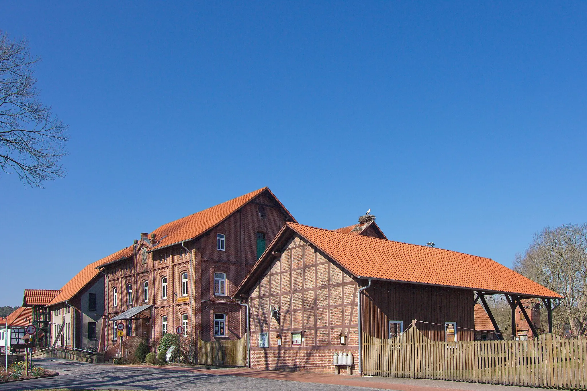 Photo showing: Wassermühle Meyersiek in Steyerberg, Niedersachsen, Deutschland.