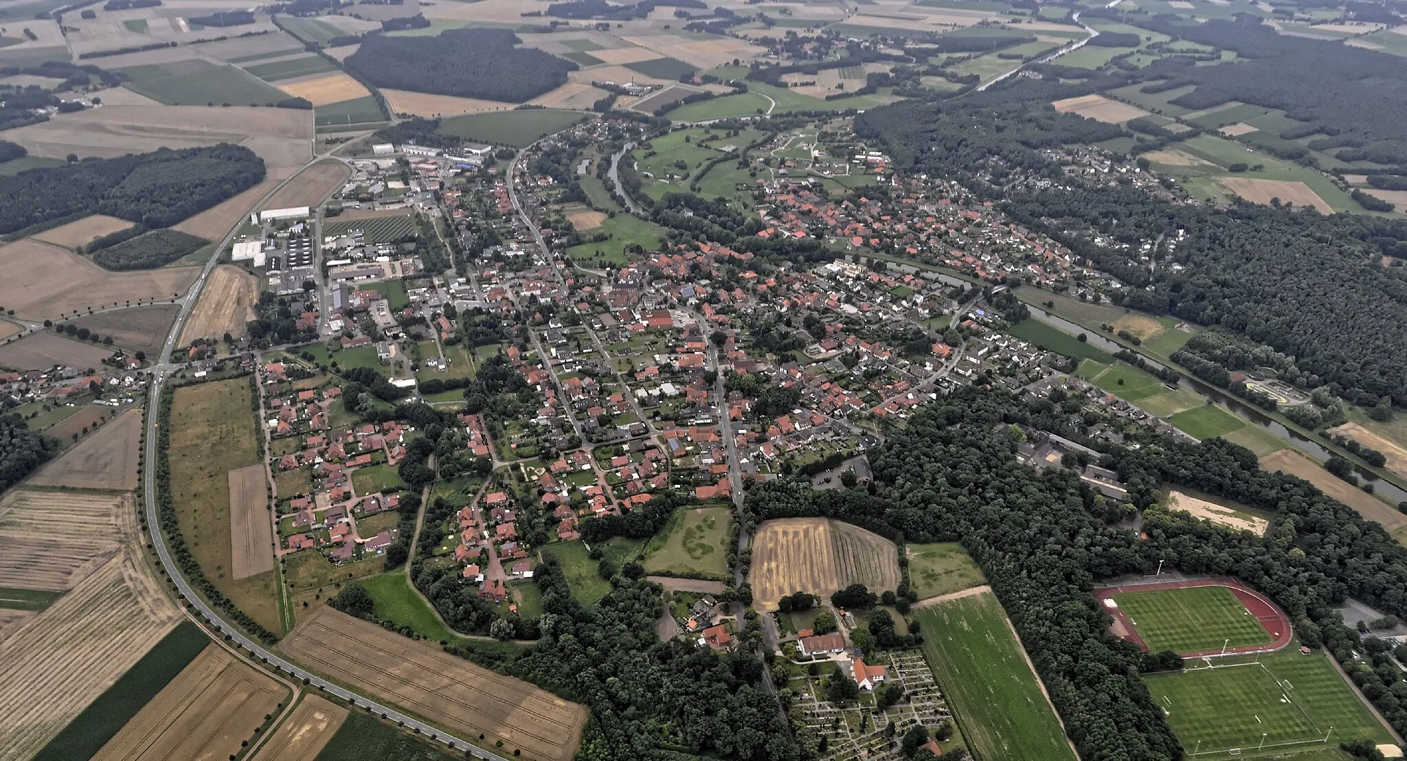 Photo showing: Bilder vom Flug Nordholz-Hammelburg 2015: Steyerberg