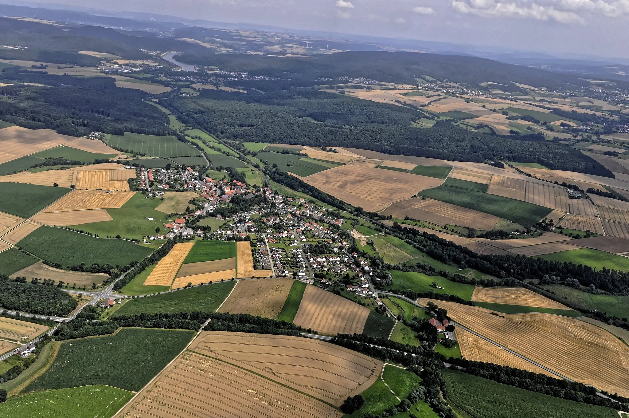 Photo showing: Bilder vom Flug Nordholz-Hammelburg 2015: Wöbbel