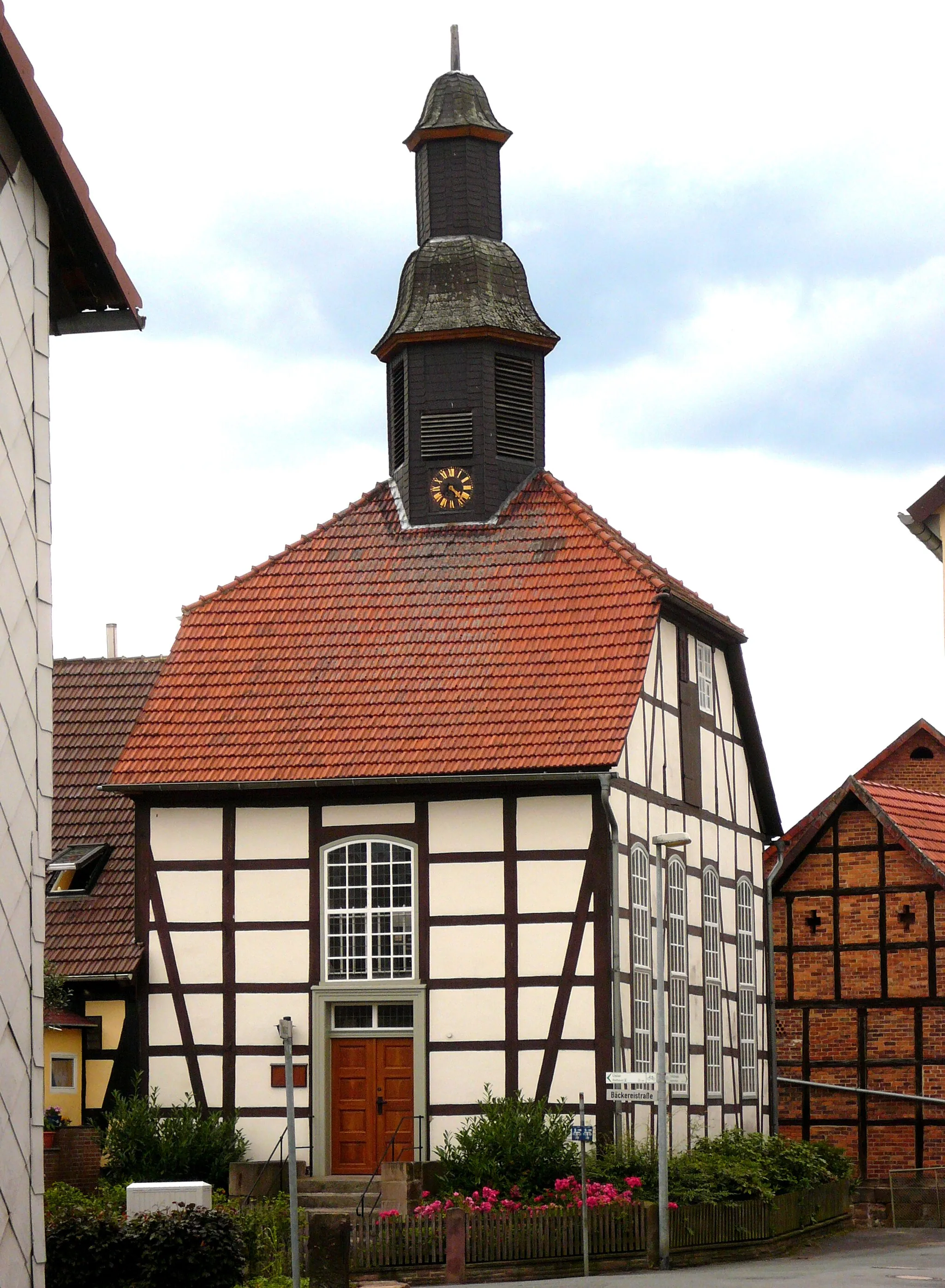 Photo showing: Timber framed chapel in Sohlingen, Lower Saxony, Germany. Built 1838/40