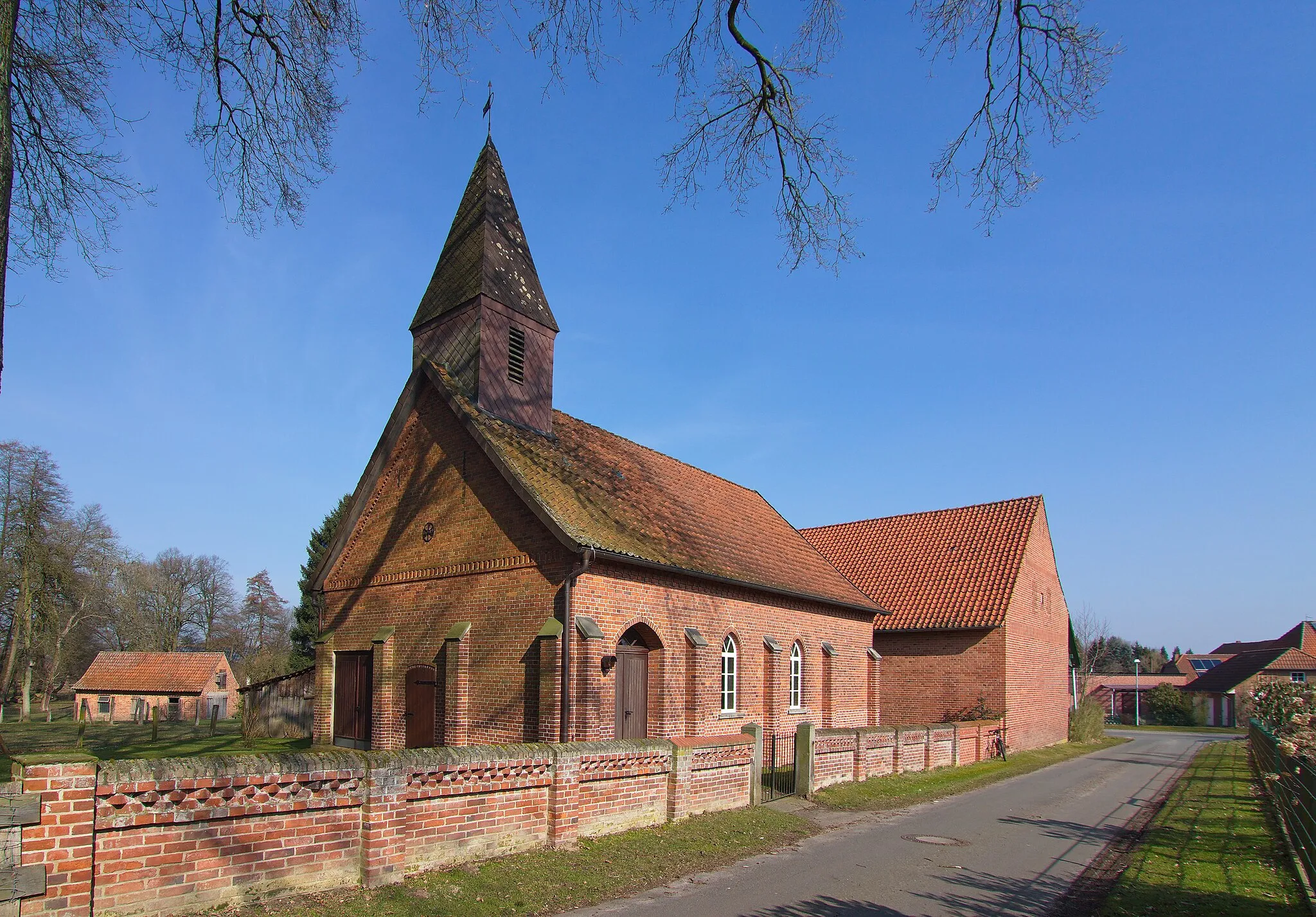 Photo showing: Kapelle von 1881 in Wendenborstel (Steimbke), Niedersachsen, Deutschland.