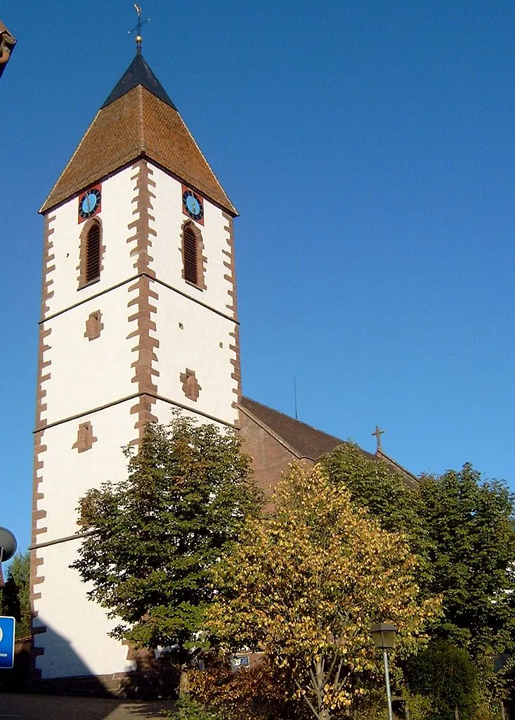 Photo showing: Die evangelische Kirche (früher: Unserer lieben Frau) von Ebhausen