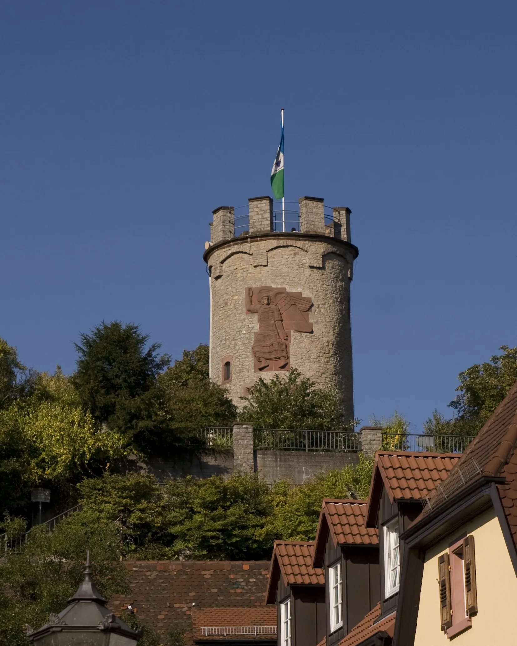 Photo showing: Der Wartturm im badischen Weingarten ist ein im Jahre 1589 erbauter Aussichtsturm.
