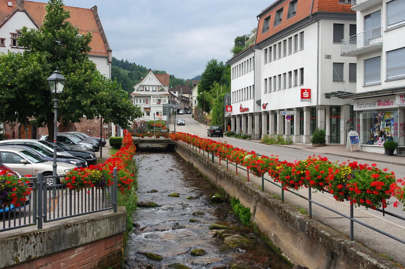 Photo showing: River Alb in Bad Herrenalb, Baden-Württemberg, Germany