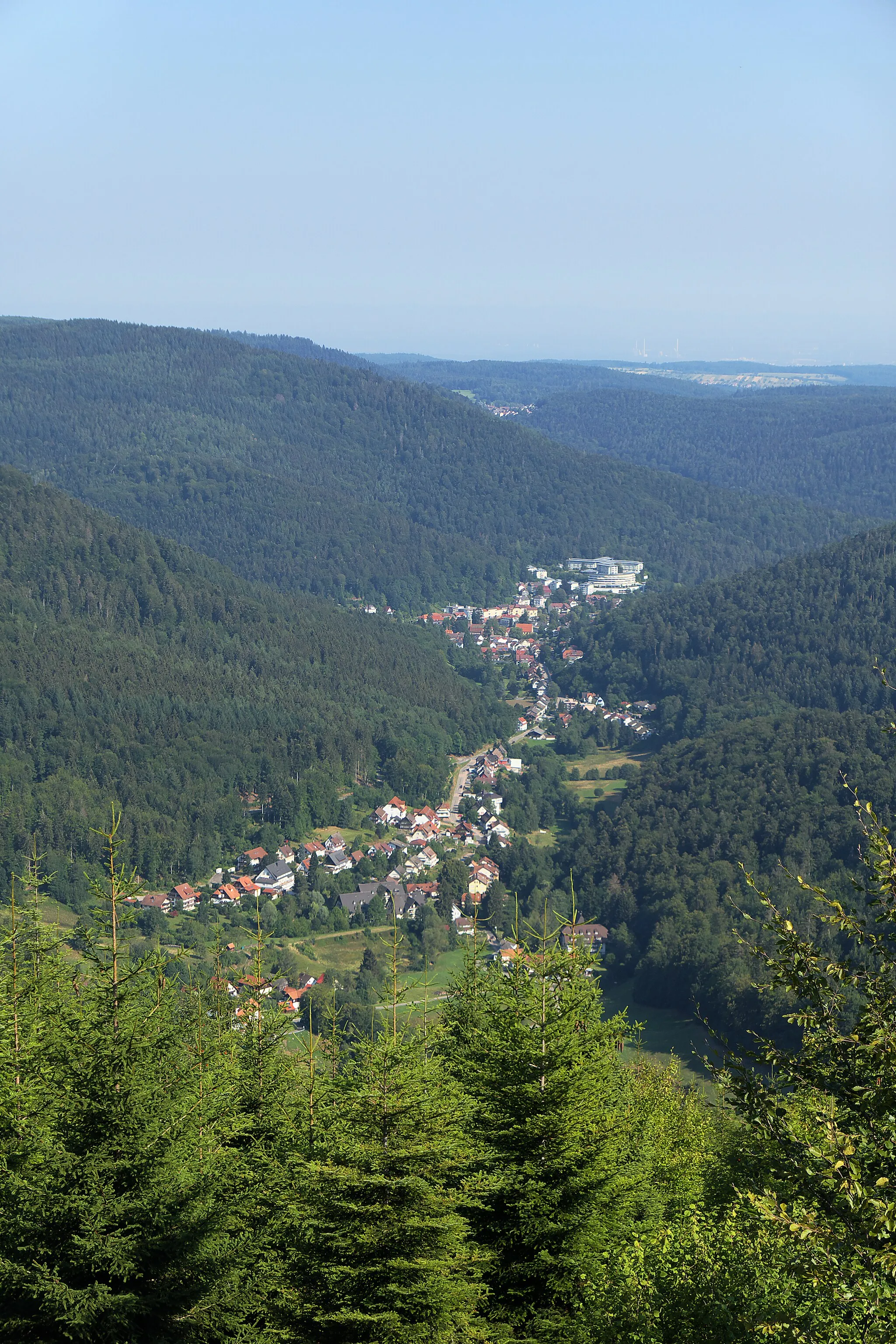 Photo showing: "Traumblick" am Westweg von Südwesten durch das Gaistal auf Bad Herrenalb