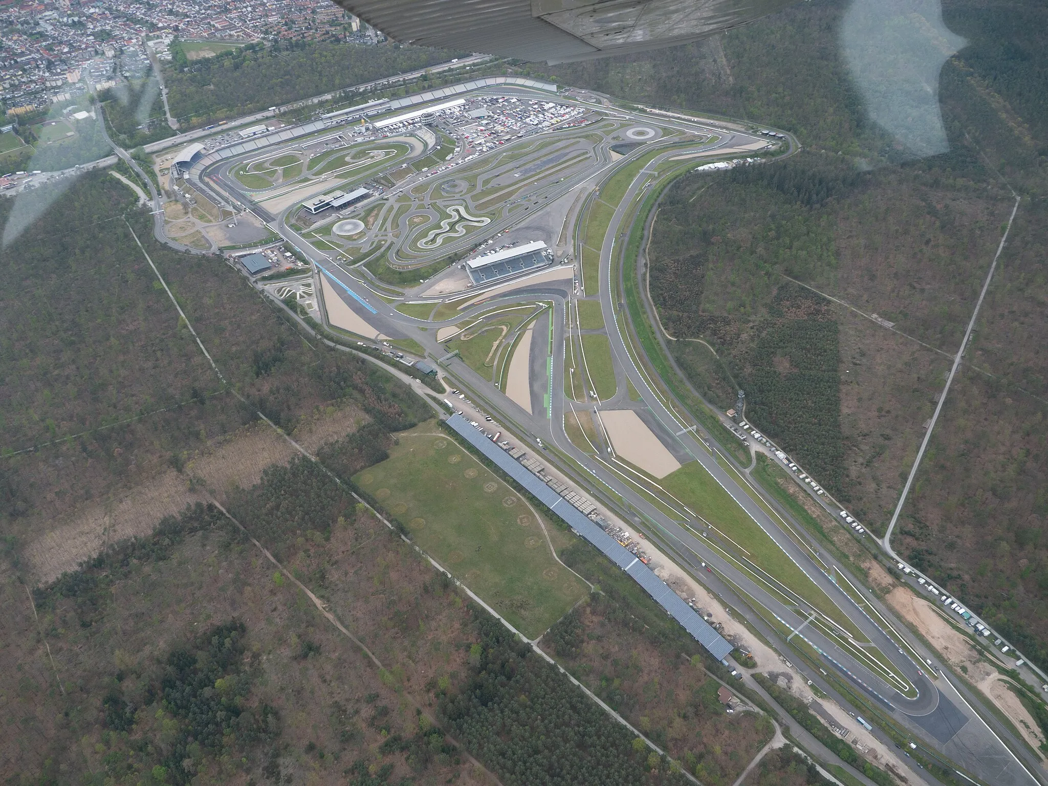 Photo showing: Aerial photograph of Hockenheimring in 2023