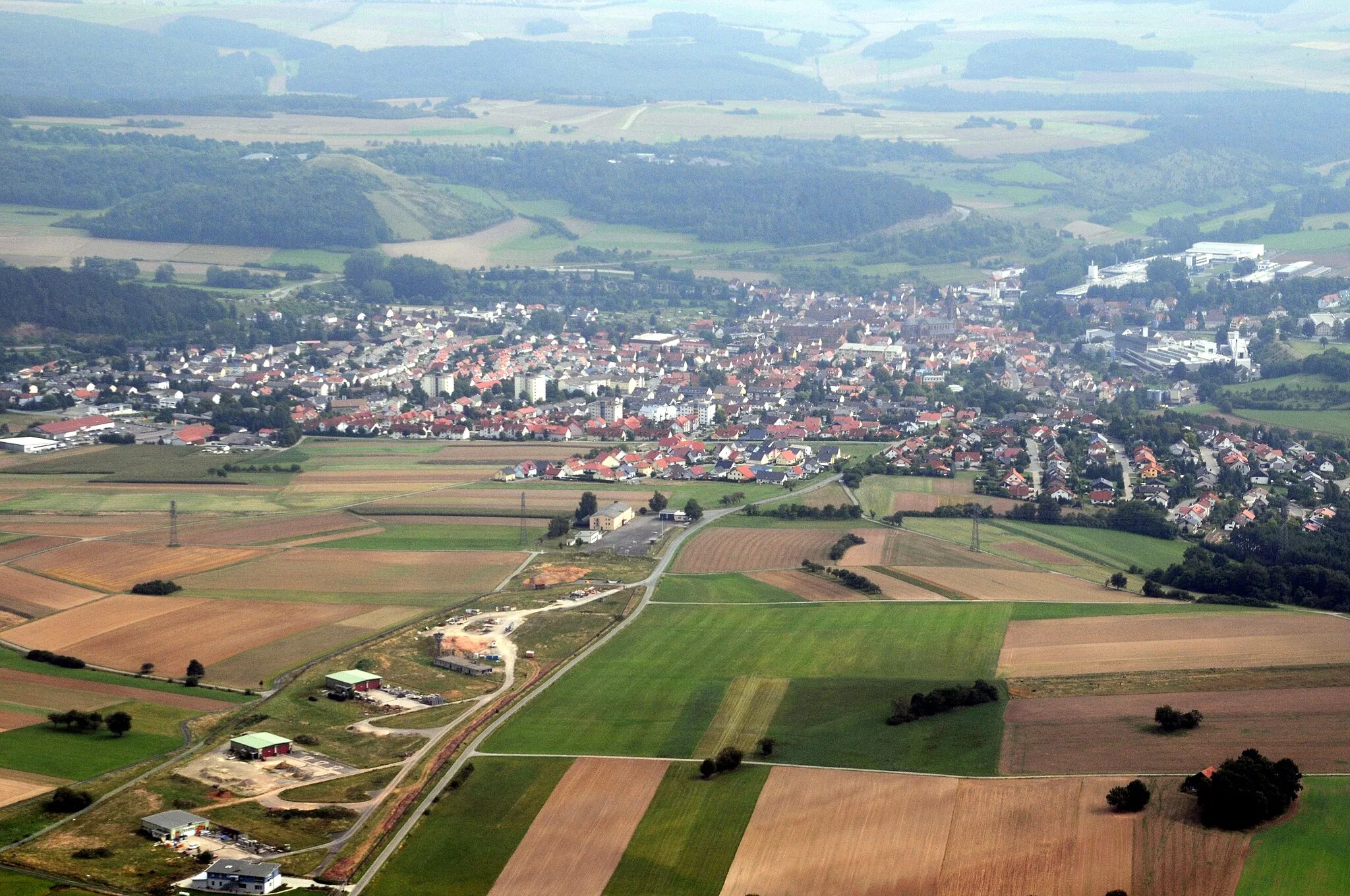 Photo showing: Hardheim, Baden-Württemberg, Germany, aerial photograph