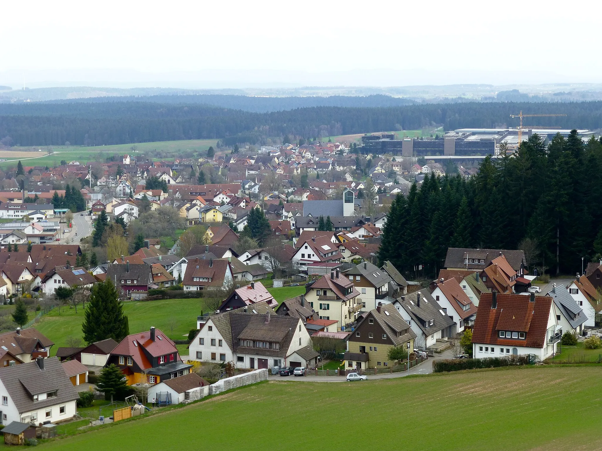 Photo showing: Blick vom Vogteiturm nach Südosten auf Loßburg