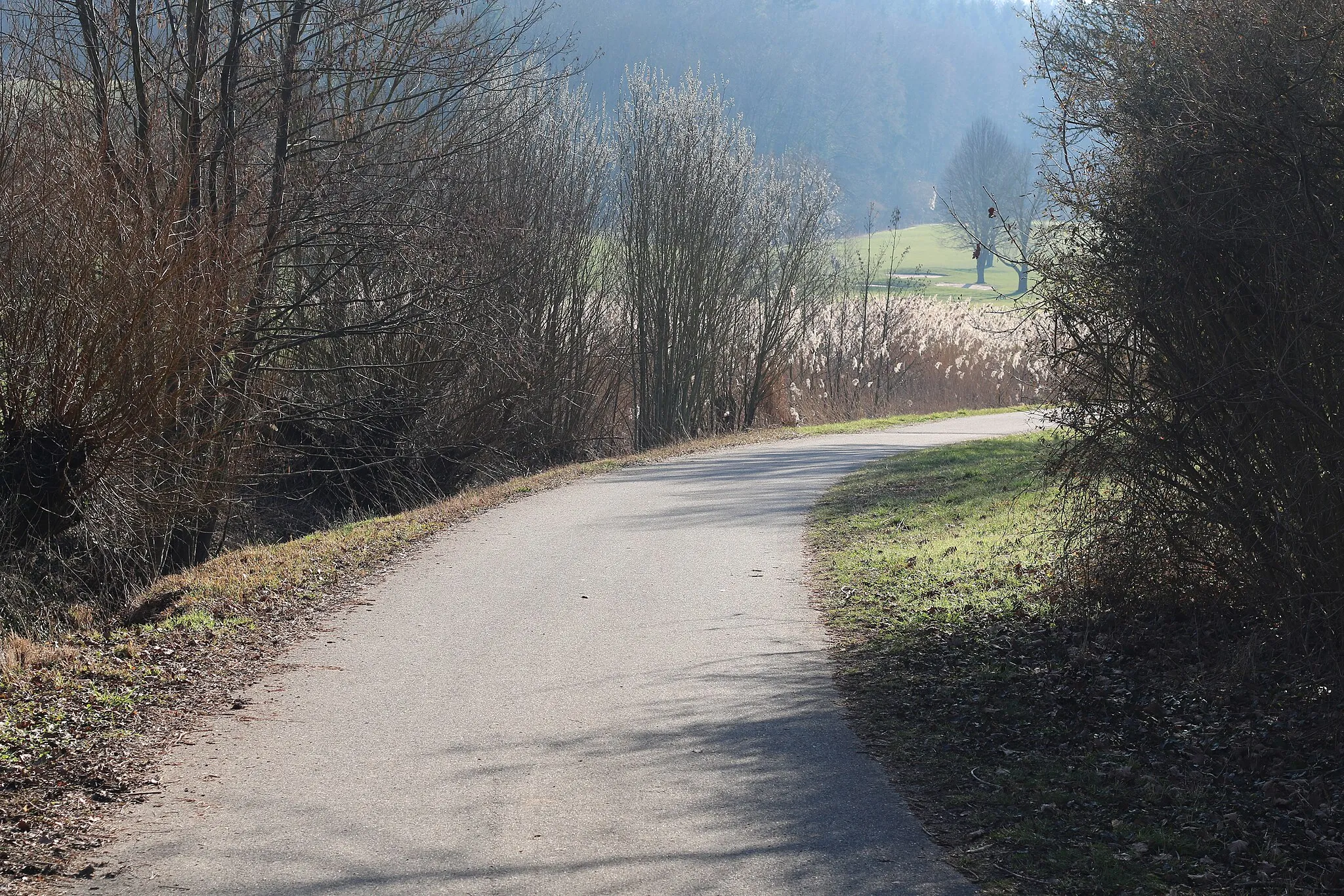 Photo showing: Ehemalige Bahntrasse am Katzbach zwischen Odenheim und Tiefenbach