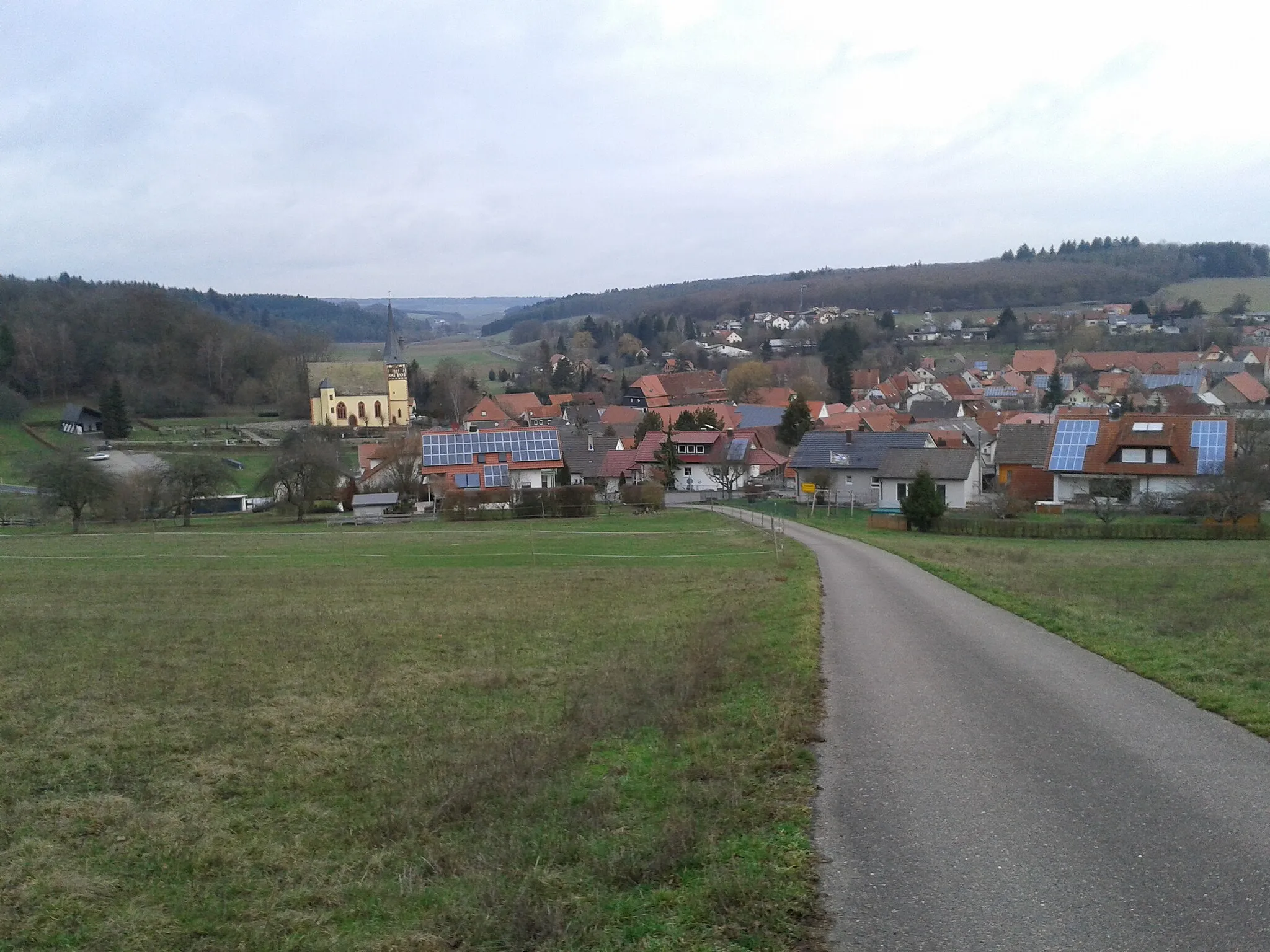 Photo showing: Ortsansicht von Sindolsheim 2019