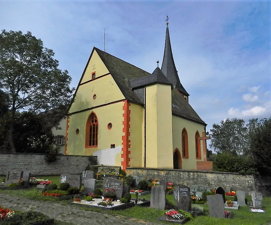 Photo showing: Die evangelische Laurentius-Kirche in Sindolsheim