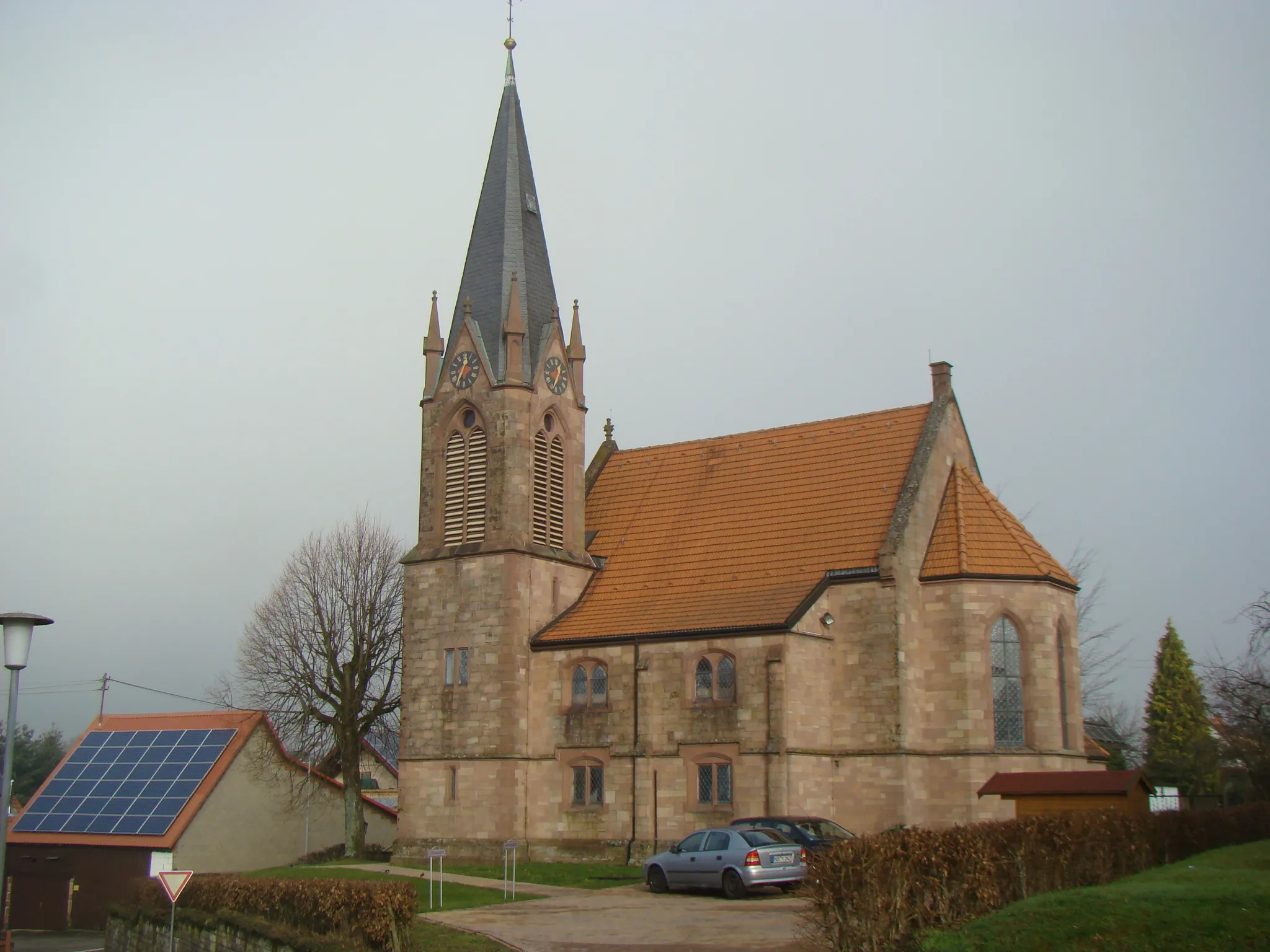 Photo showing: Waldbrunn, Ev. Kirche in Oberdielbach