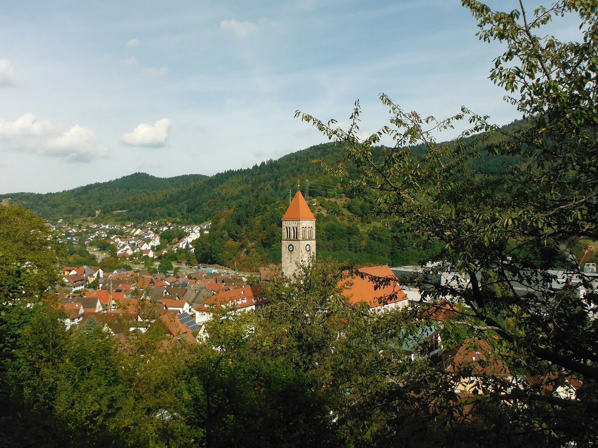 Photo showing: Blick auf die Herz-Jesu-Kirche Obertsrot