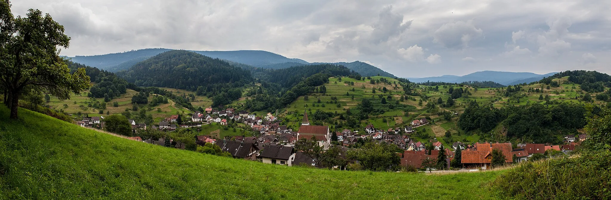 Photo showing: Panoramablick über Reichental aus Richtung Norden