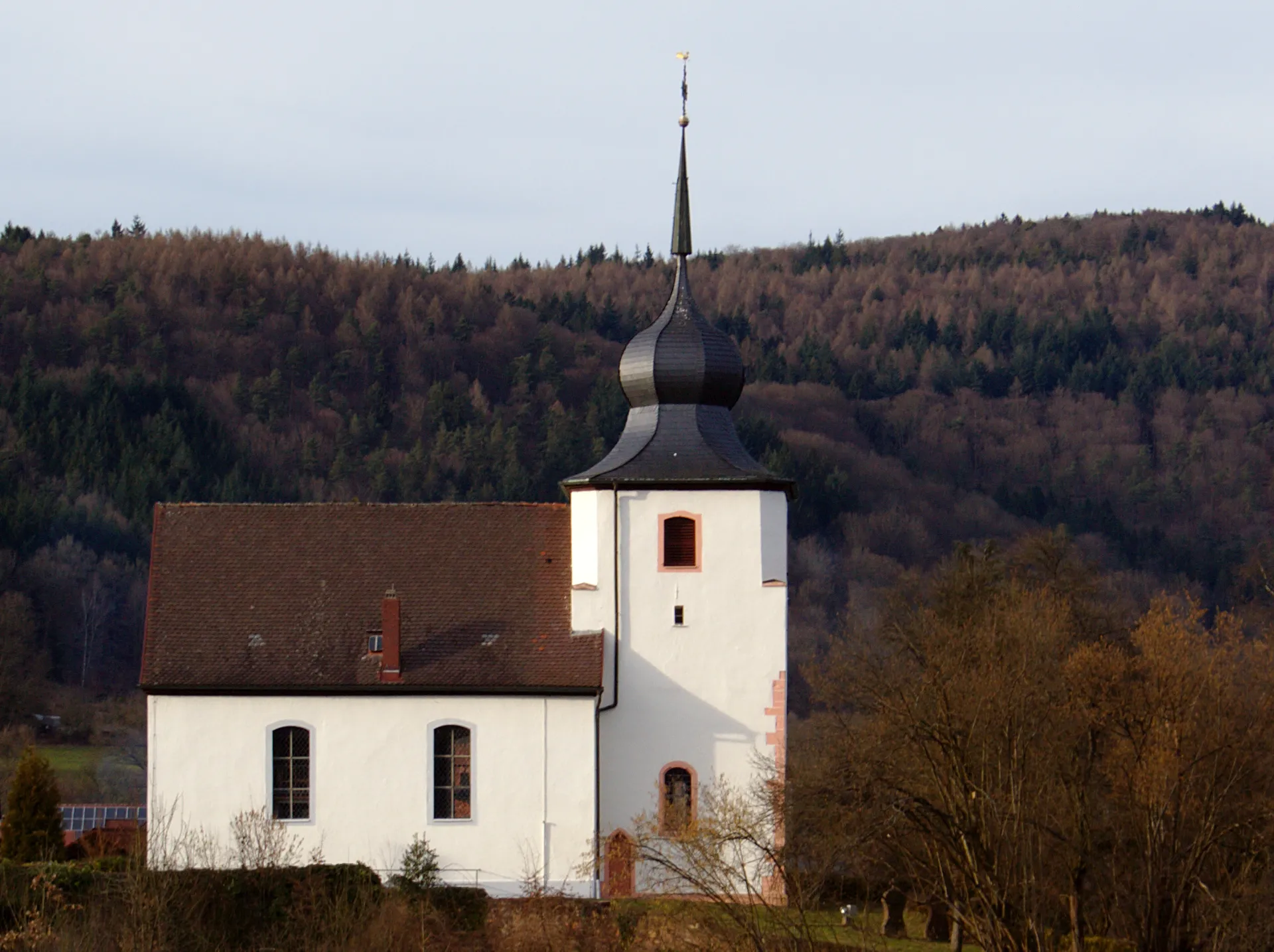 Photo showing: Evangelische Peterskirche in Heddesbach, Ansicht von Süden