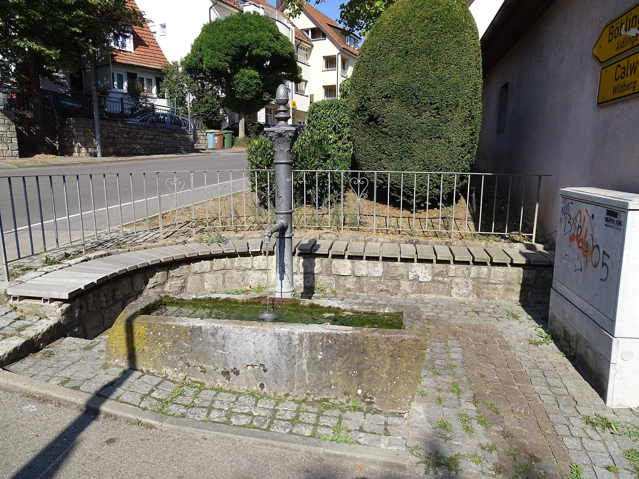 Photo showing: Brunnen Gechingen