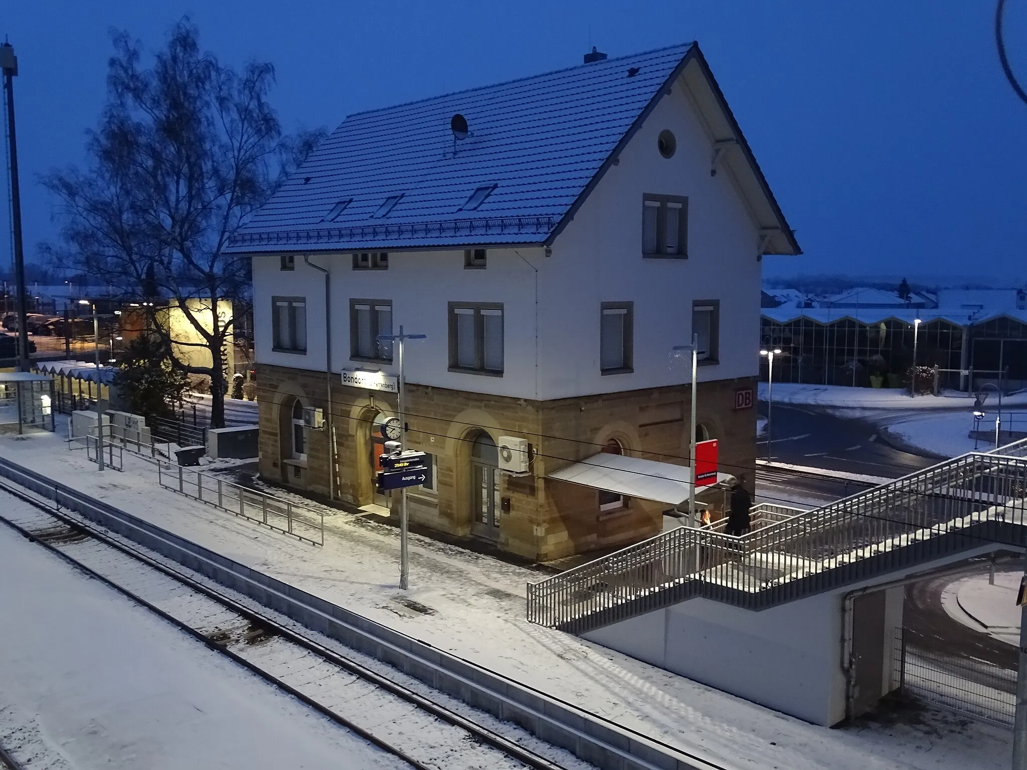 Photo showing: Bahnhof Bondorf