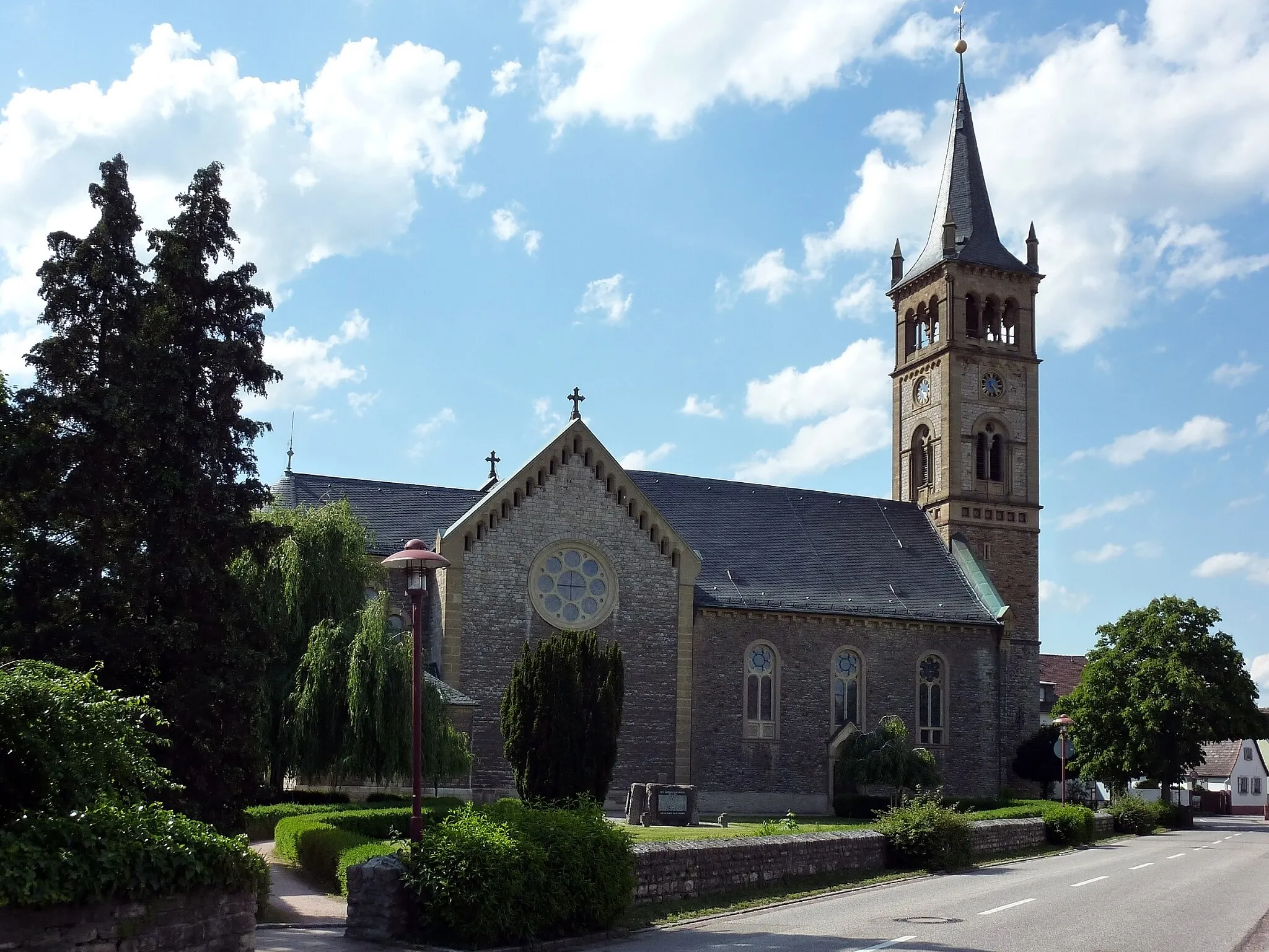 Photo showing: Katholische St. Sebastian Kirche in Neuthard