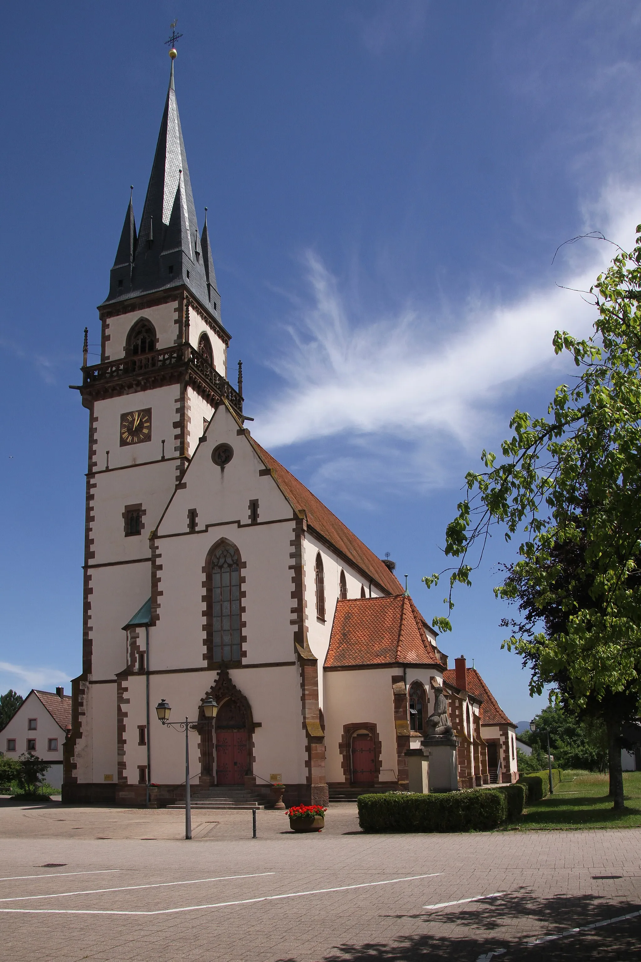 Photo showing: Church of St. Martin in Achern-Großweier.
