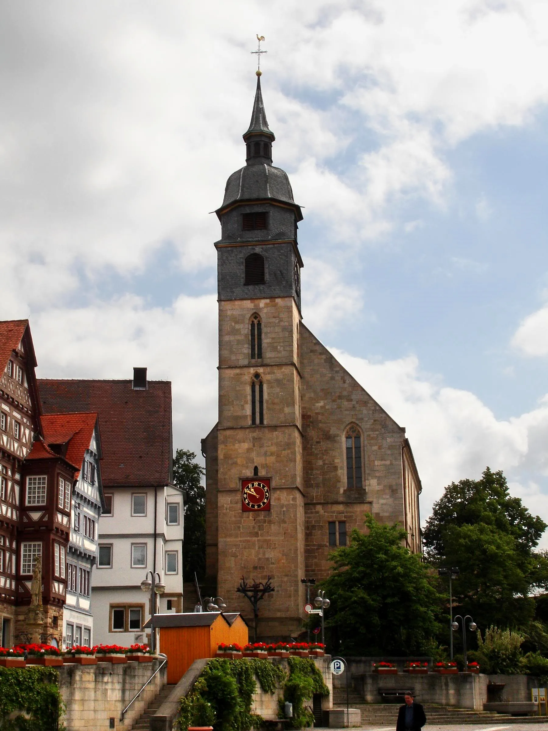 Photo showing: Marktplatz , Stadtkirche - City Church,  Böblingen, Baden-Württemberg, Germany