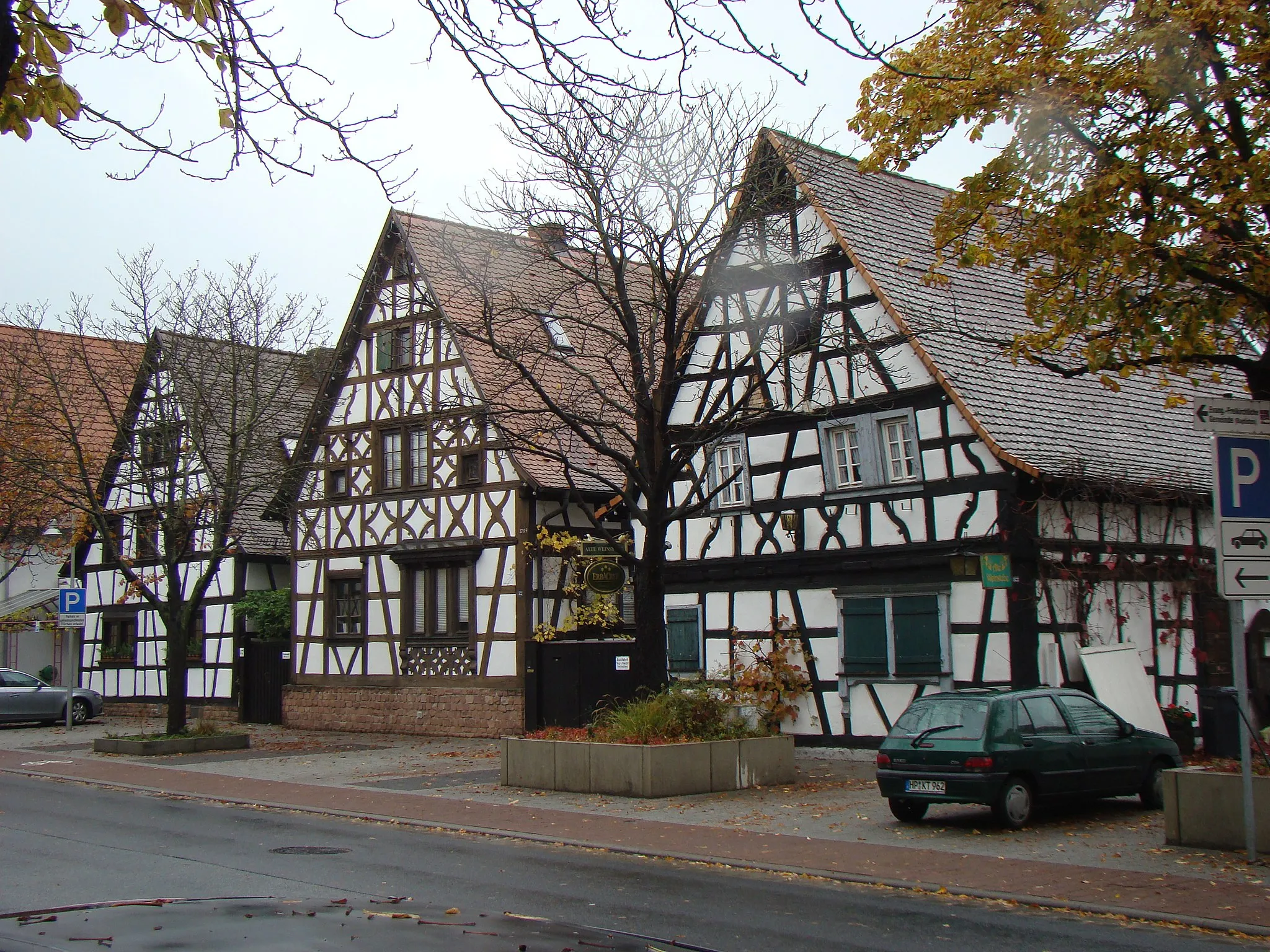 Photo showing: Fachwerkhäuser in Lampertheim