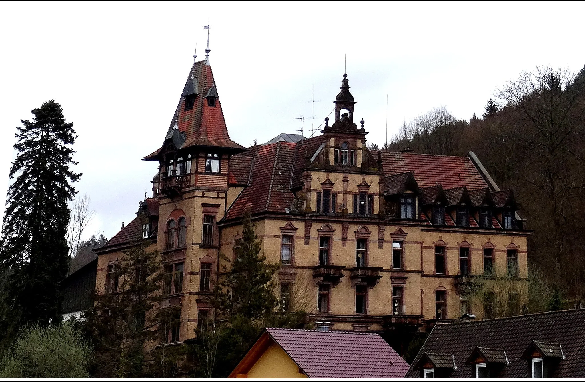 Photo showing: Ehemalige Rothschild-Klinik Nordrach