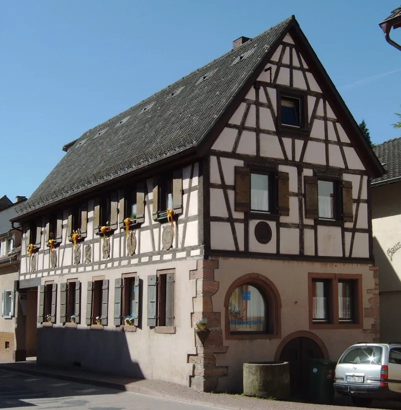 Photo showing: Post house in Schönau (Odenwald)