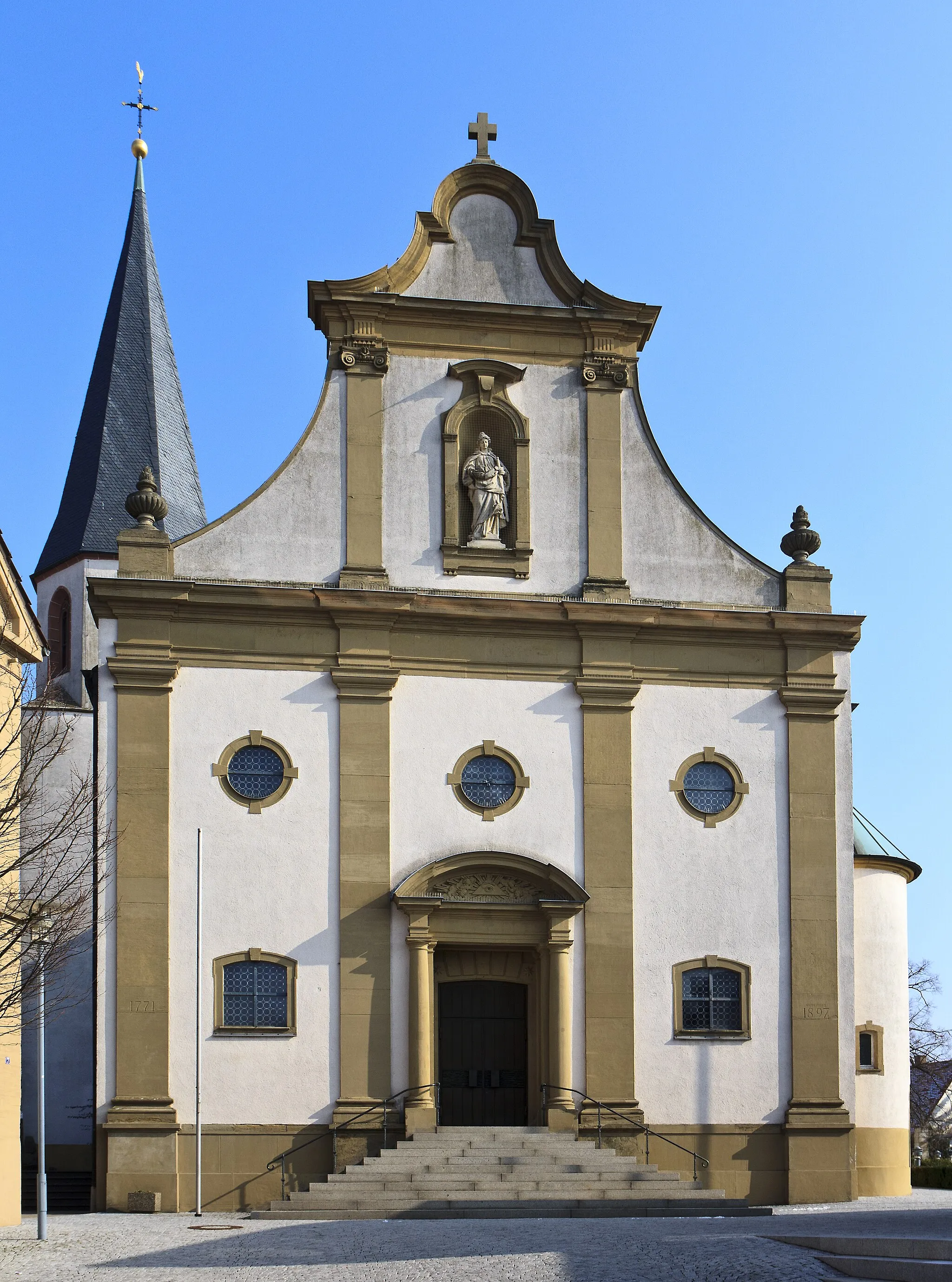 Photo showing: Malsch (bei Heidelberg), katholische Kirche St. Juliana