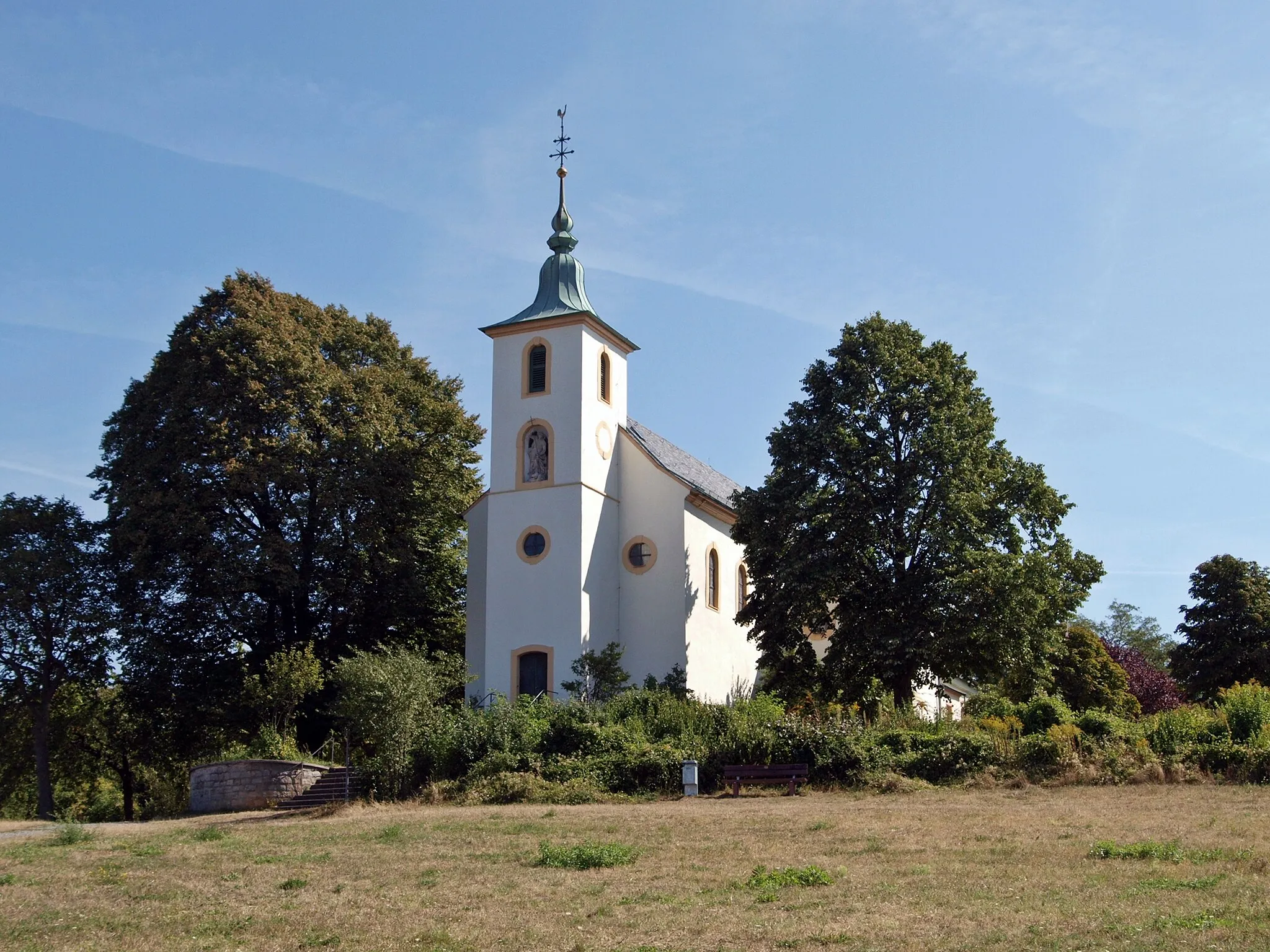 Photo showing: Michaelskapelle auf dem Michaelsberg, Bruchsal-Untergrombach (Baden)