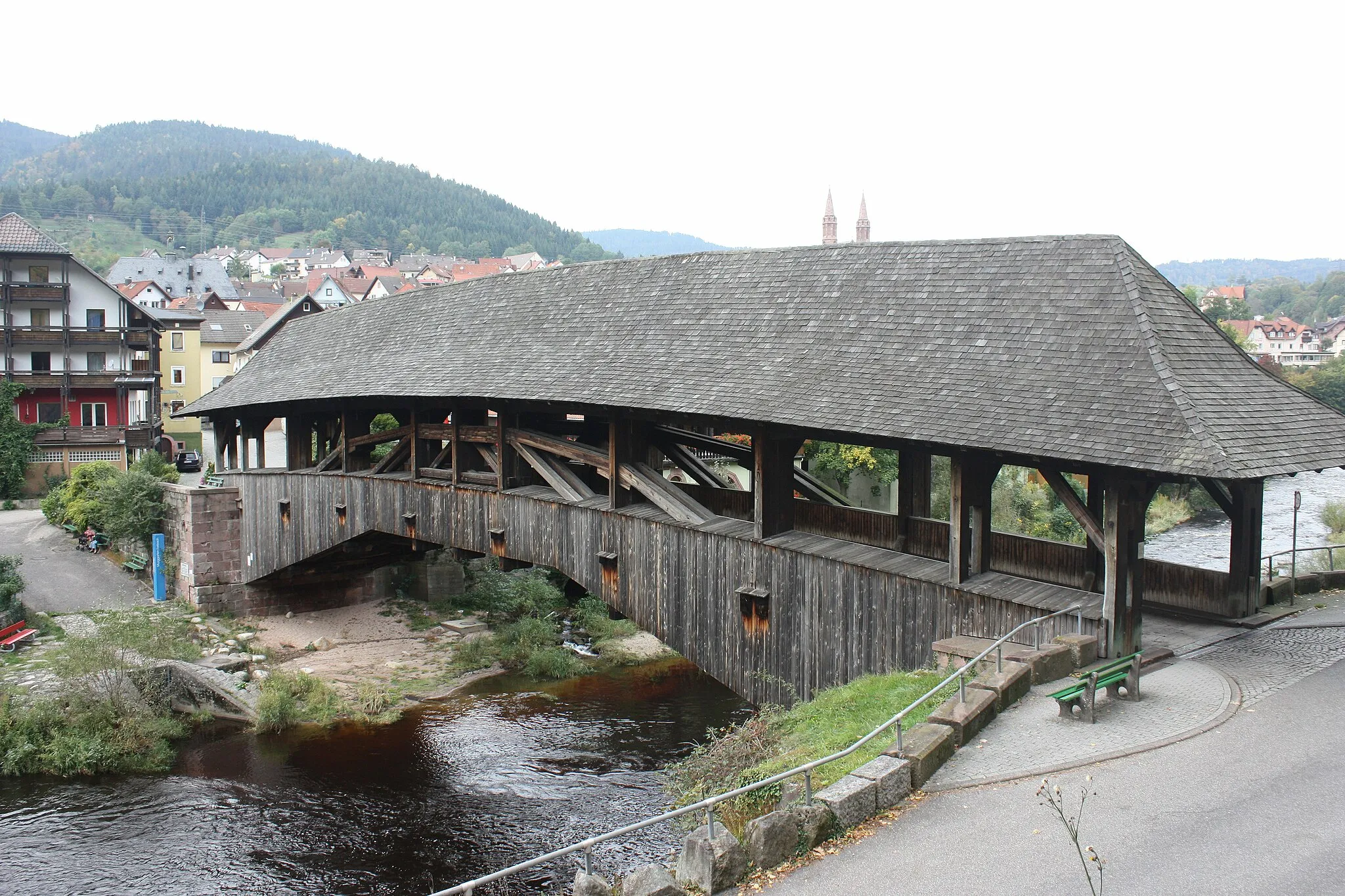 Photo showing: Forbach (Baden), the wooden bridge