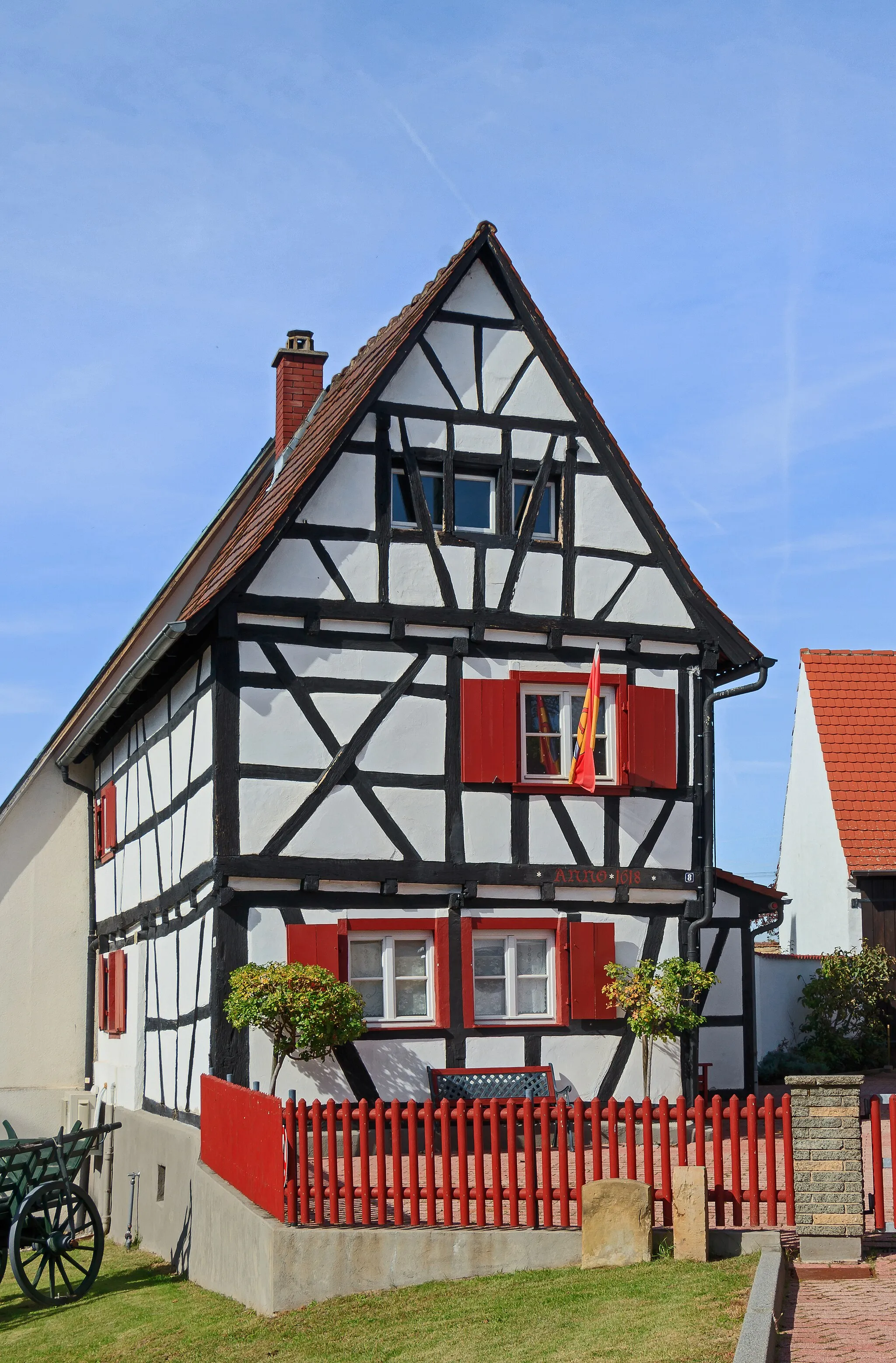 Photo showing: Heimathaus, Eggenstein-Leopoldshafen, Baden-Württemberg, Germany.