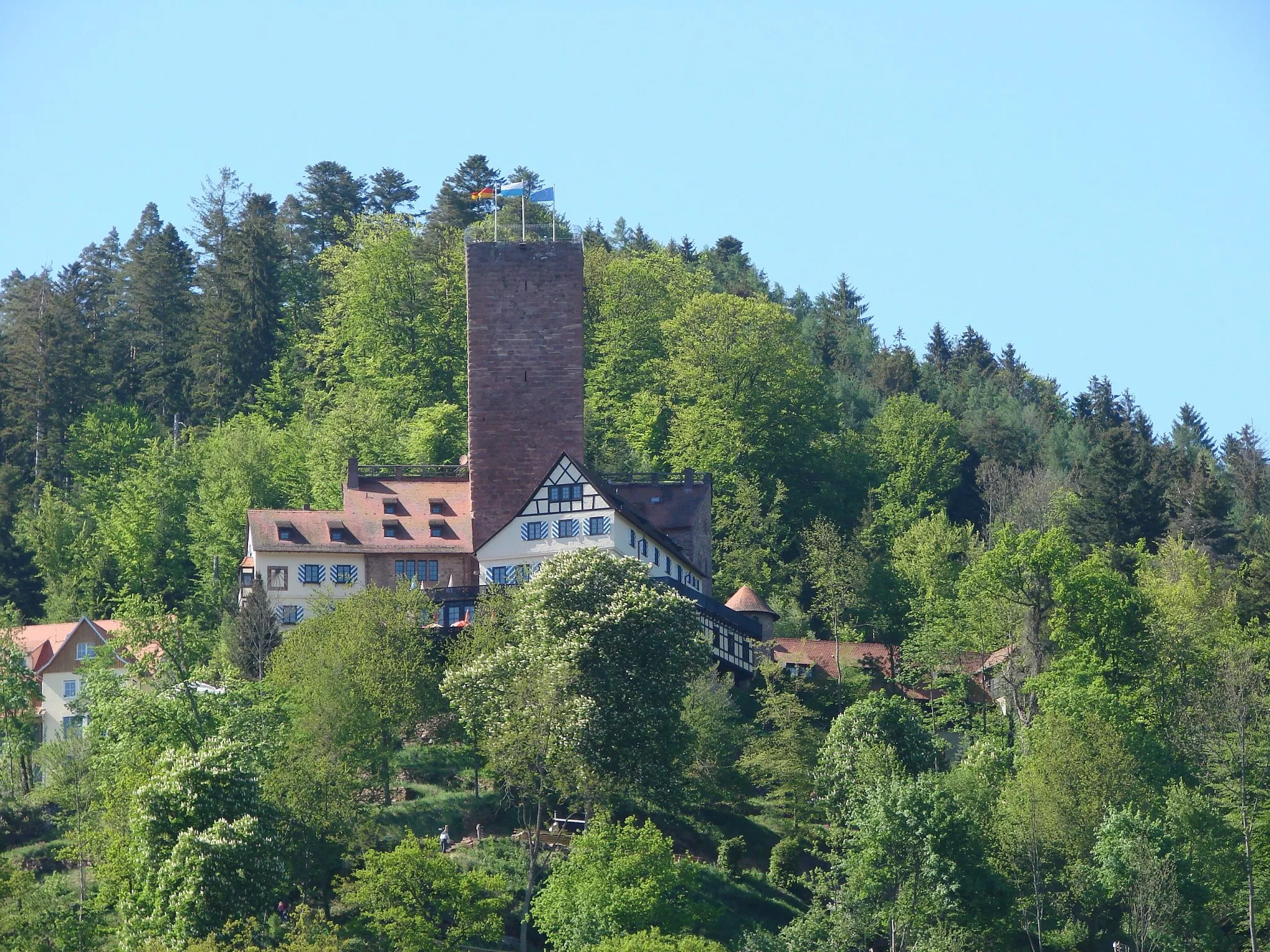 Photo showing: Bad Liebenzell, medieval castle, Hohenstaufen type