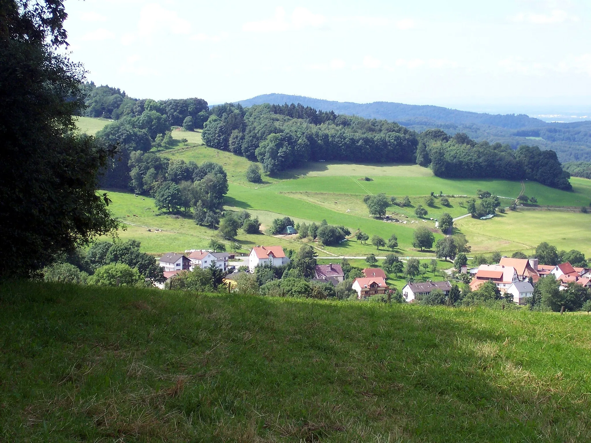 Photo showing: Blick über Löhrbach in die Rheinebene