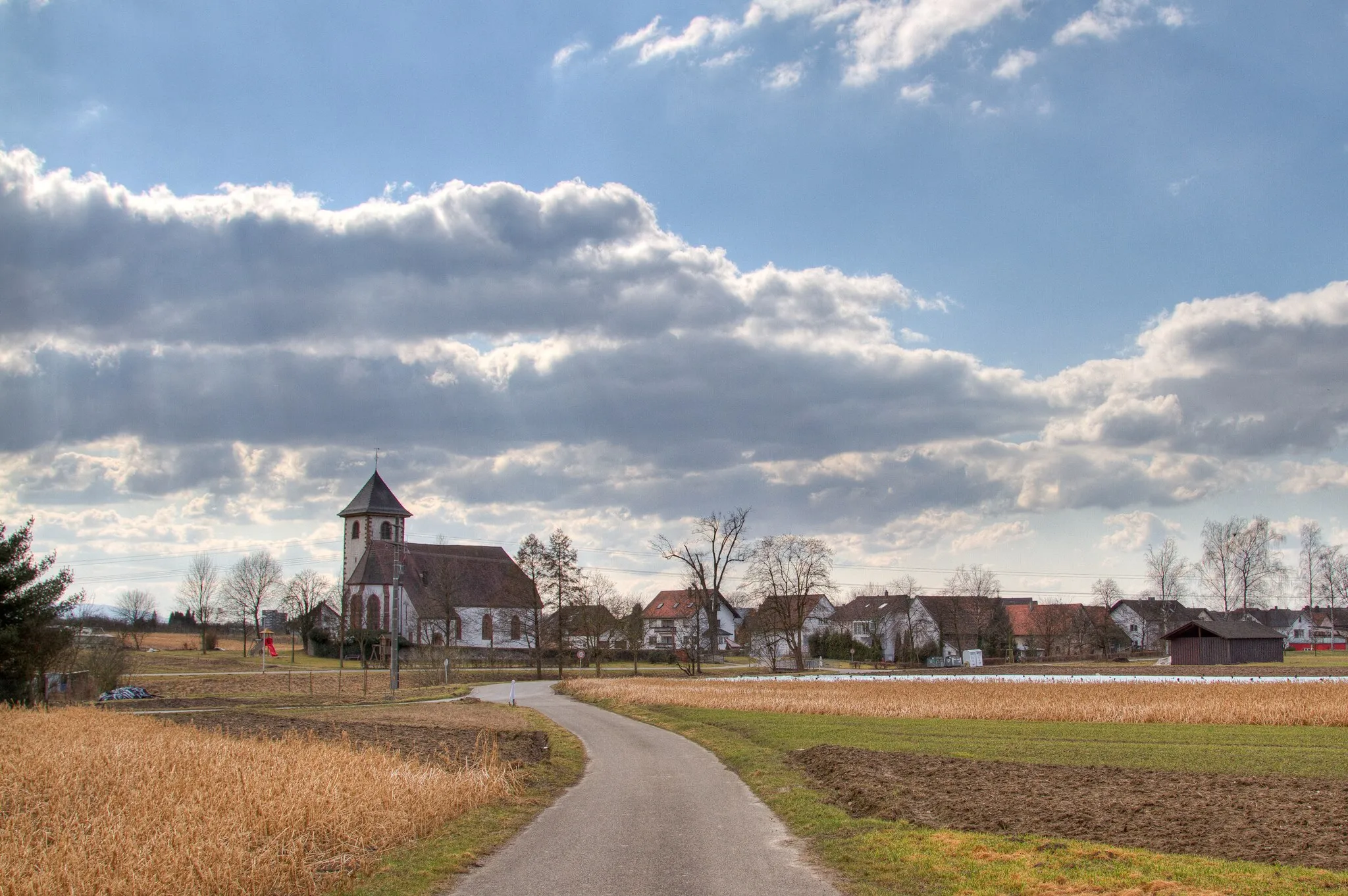 Photo showing: der Weiler Zimmern der Gemeinde Appenweier mit Kirche