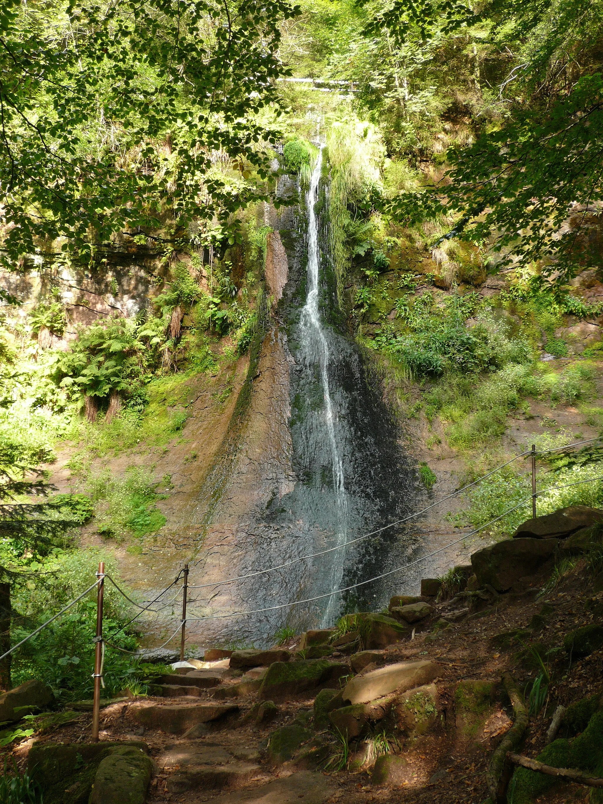 Photo showing: Waterfall "Sankenbach-Wasserfall" in Black forest.