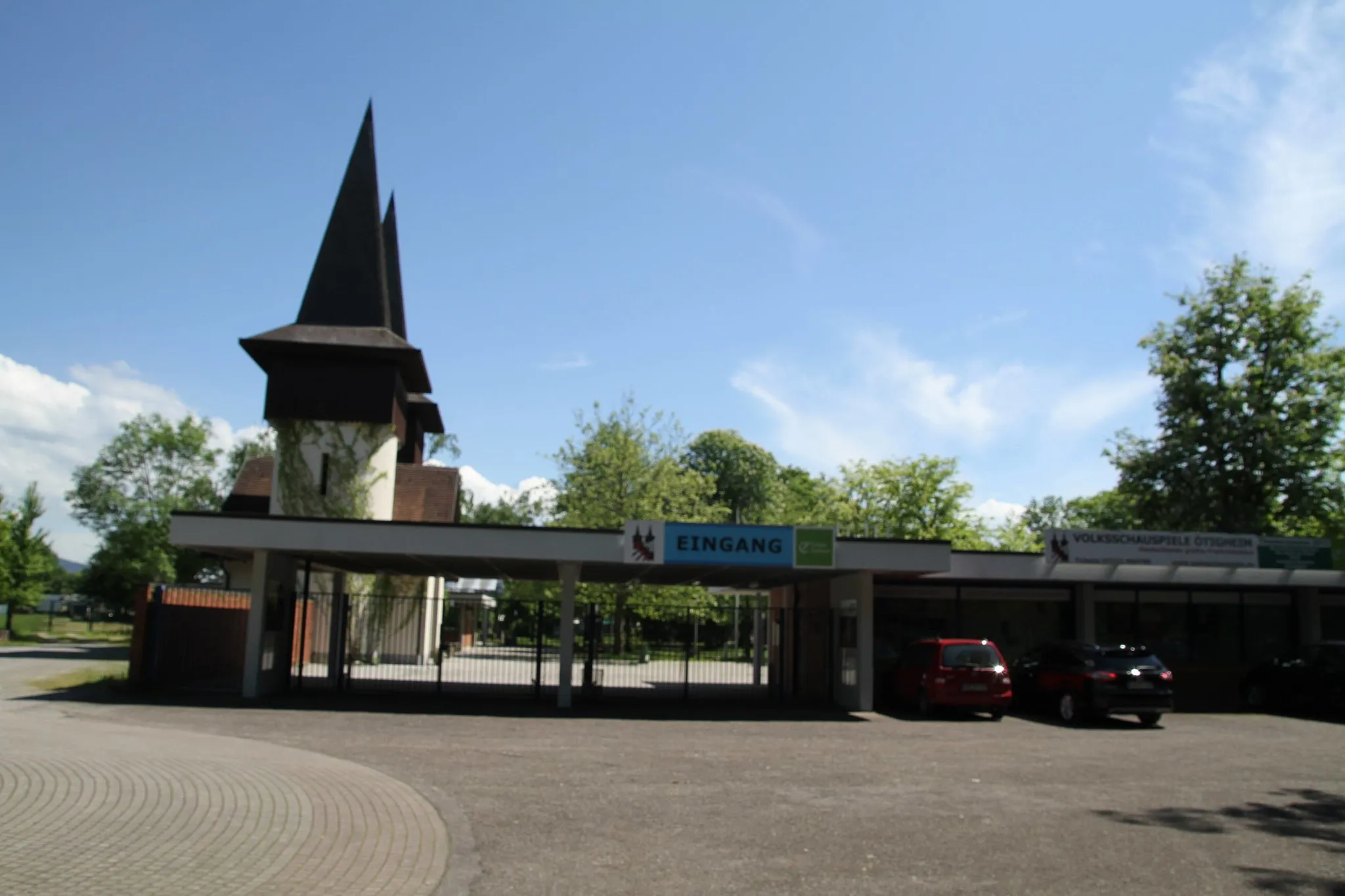 Photo showing: Der Eingang zu den Ötigheimer Volksschauspielen.