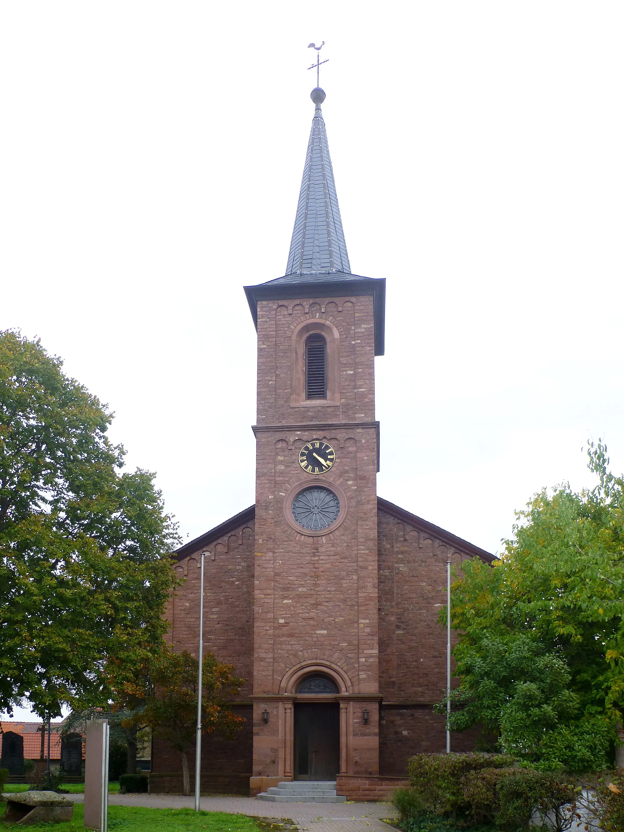 Photo showing: St. Christophorus Kirche in Biblis-Wattenheim