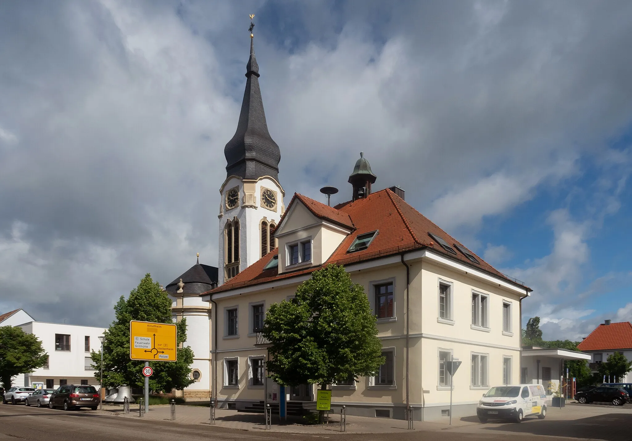 Photo showing: Neulussheim, reformed church