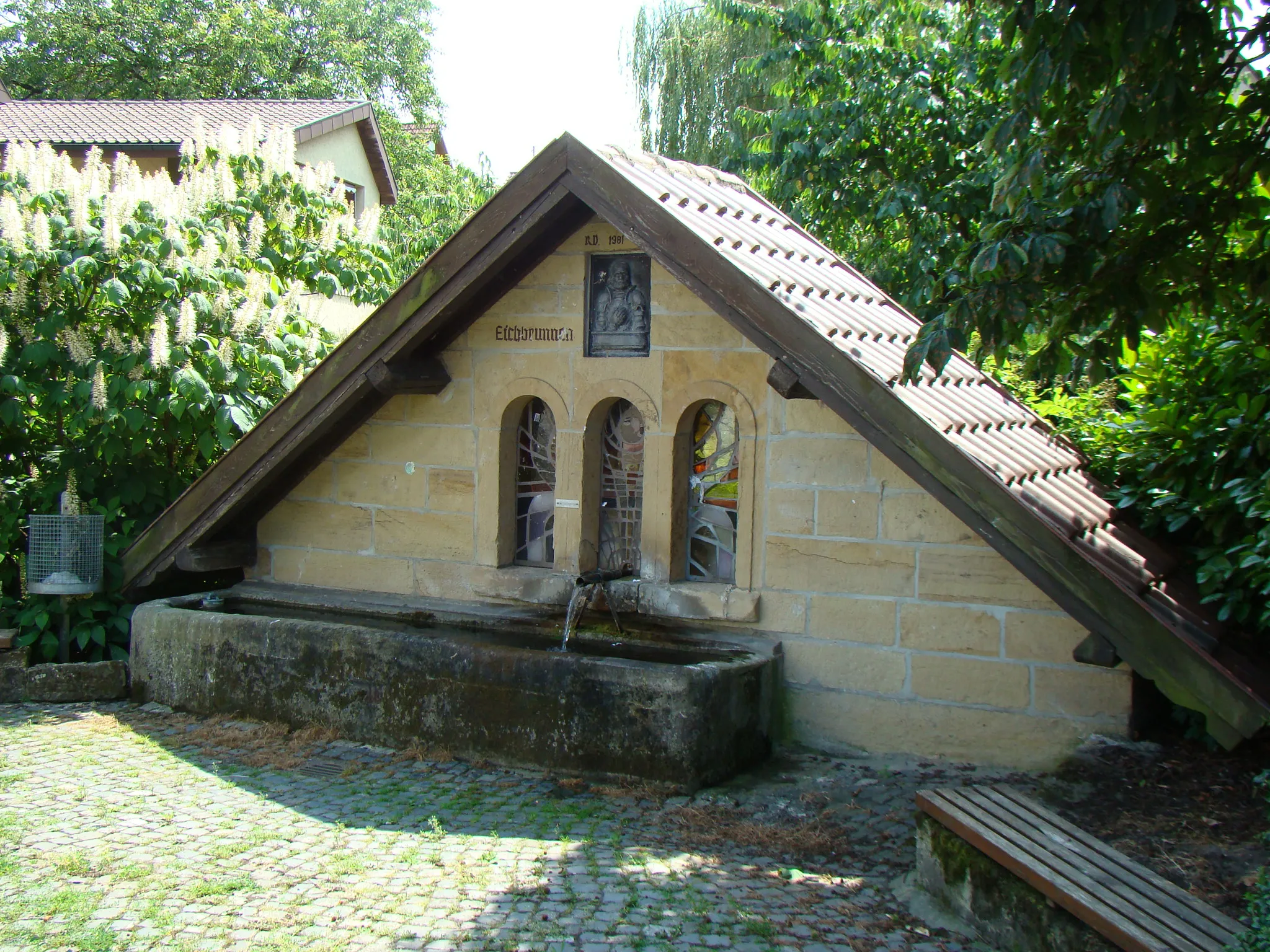Photo showing: Eichbrunnen in Bretzfeld-Dimbach