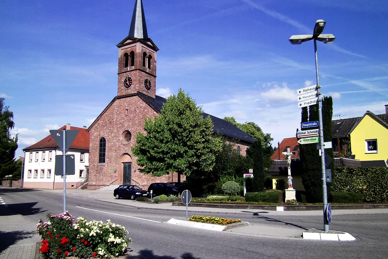 Photo showing: AU am RHEIN