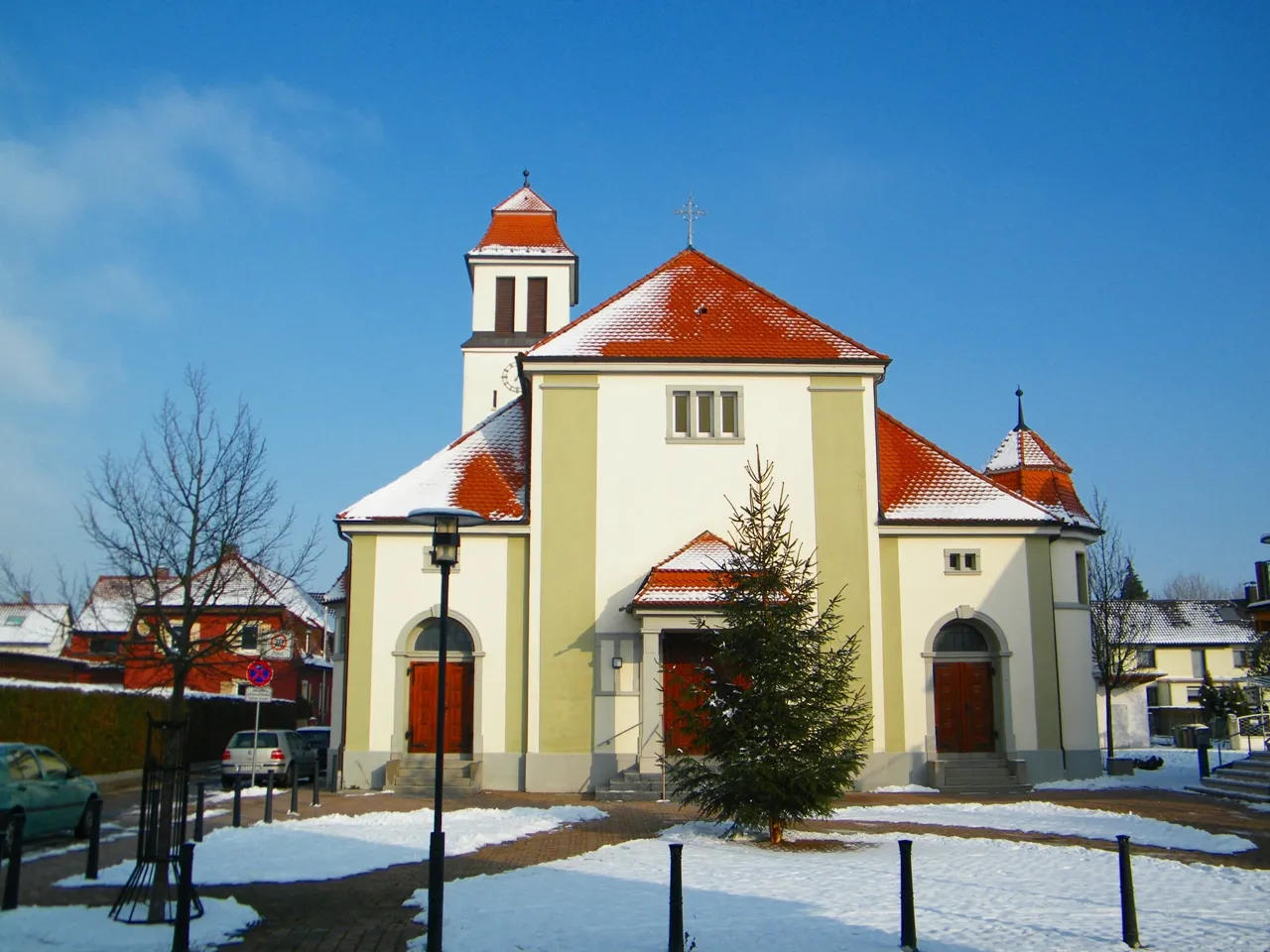 Photo showing: Herz - Jesu - Kirche - Würmersheim