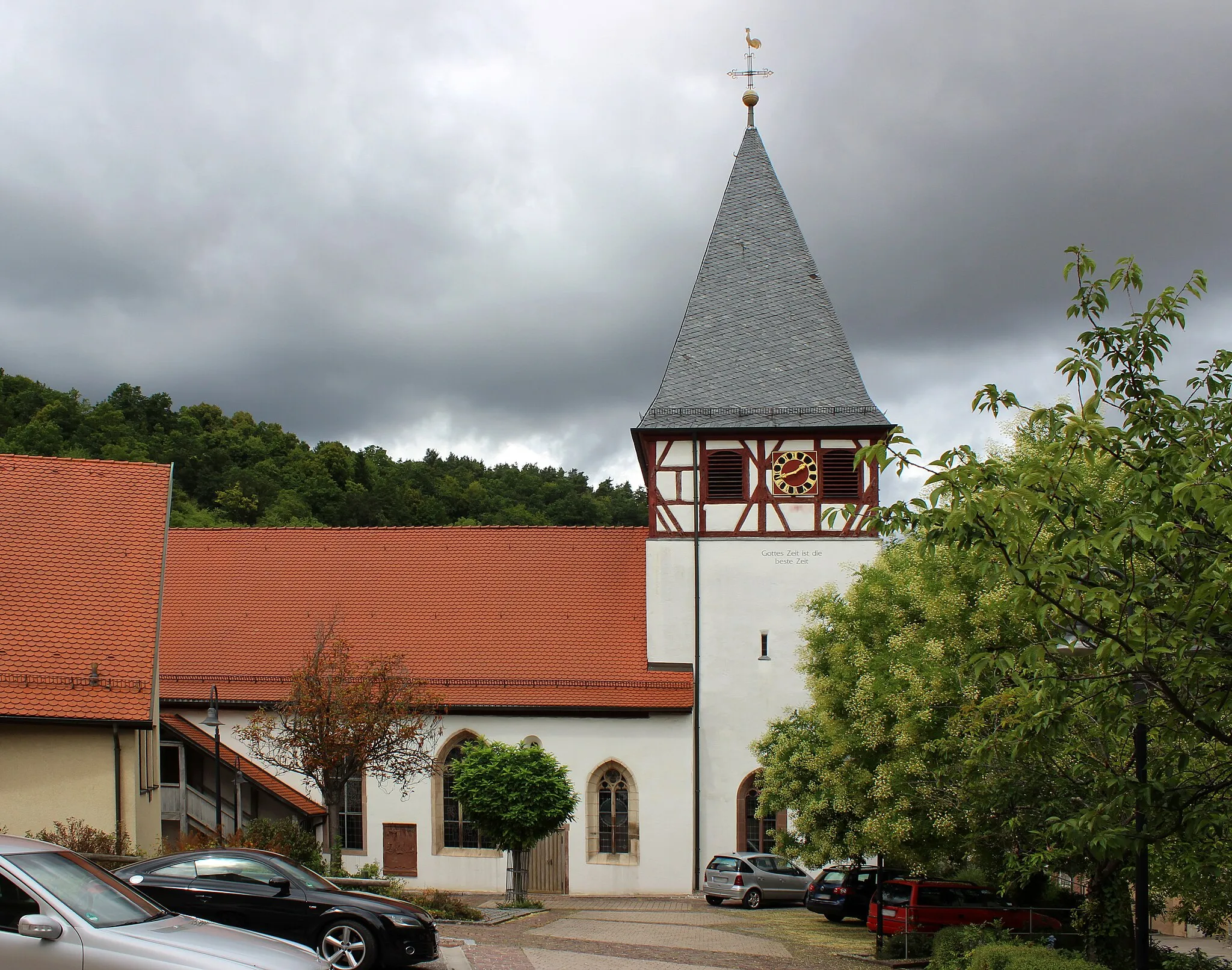 Photo showing: Die evangelische Nikolauskirche in Mönsheim, Enzkreis, Baden-Württemberg