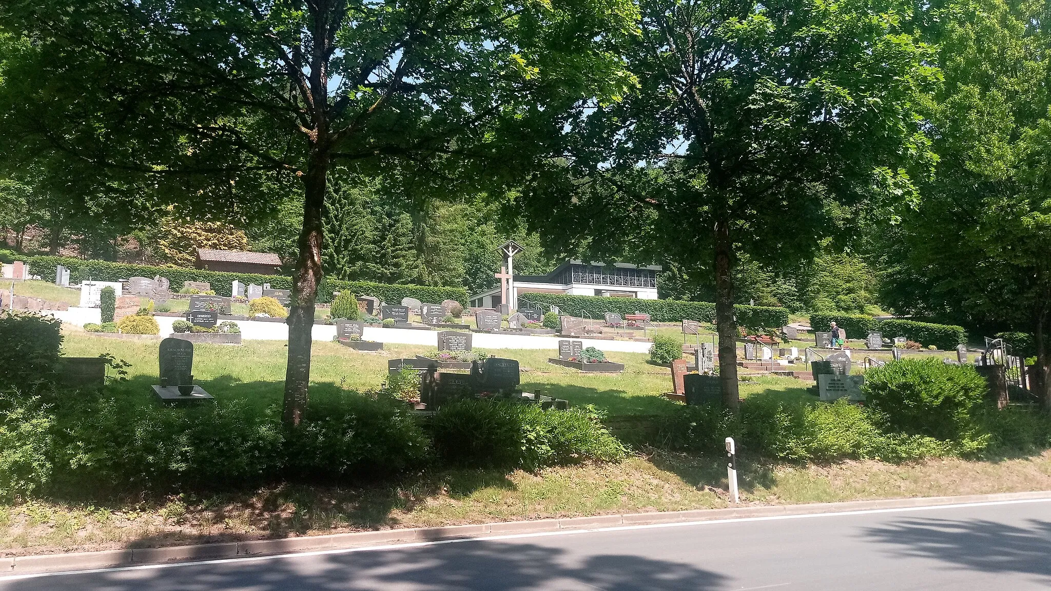 Photo showing: Friedhof Trienz (Friedhof des Fahrenbacher Ortsteils Trienz)