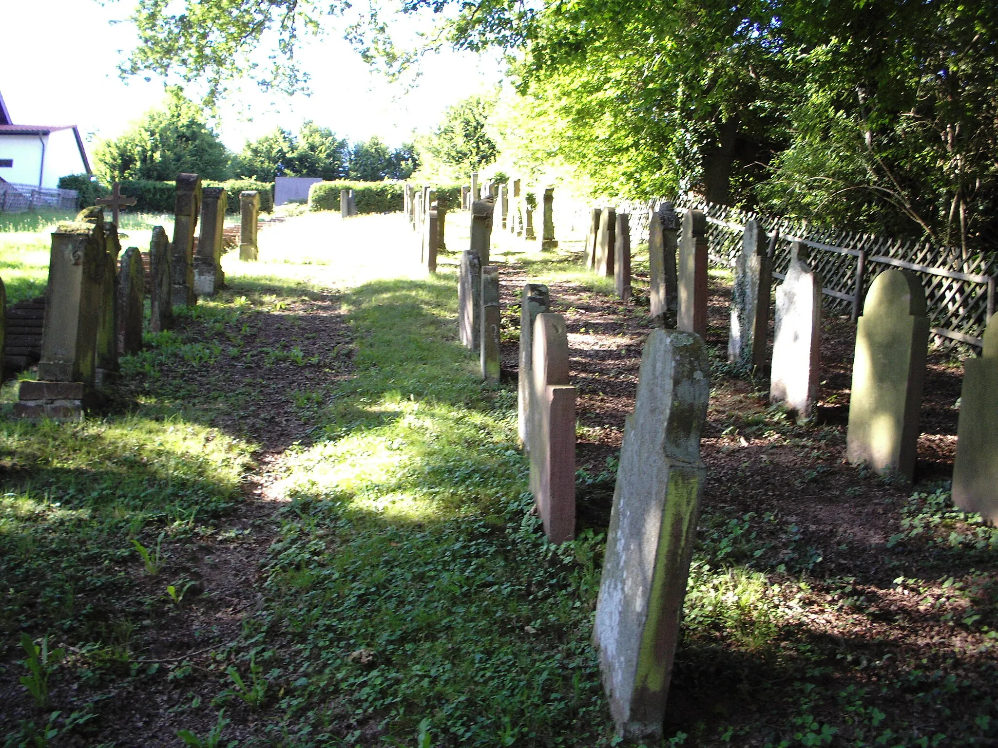 Photo showing: Jüdischer Friedhof in Binau. Das Bild wurde am 17. Juli 2006 aufgenommen.