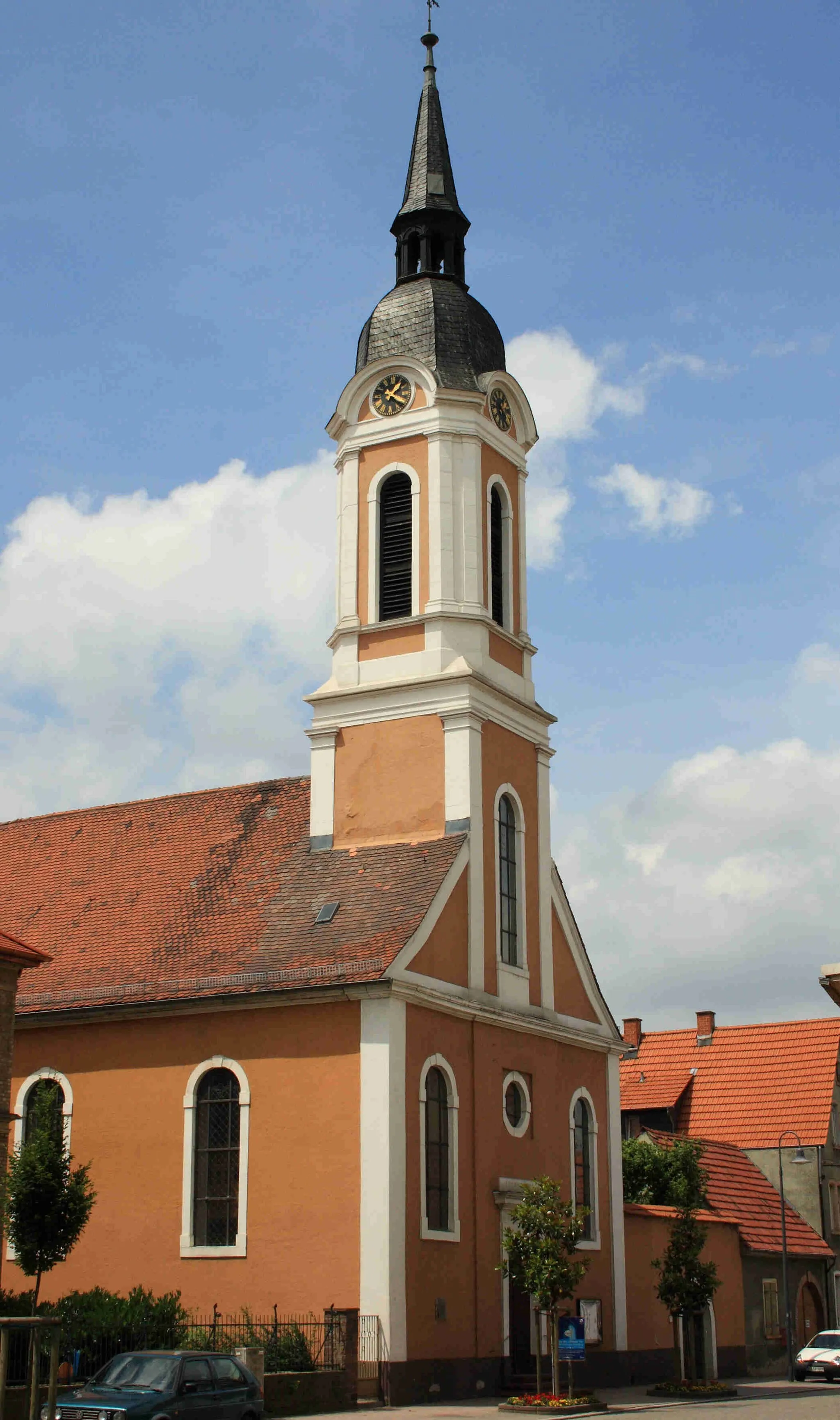 Photo showing: Edingen-Neckarhausen, Evangelische Kirche in Edingen