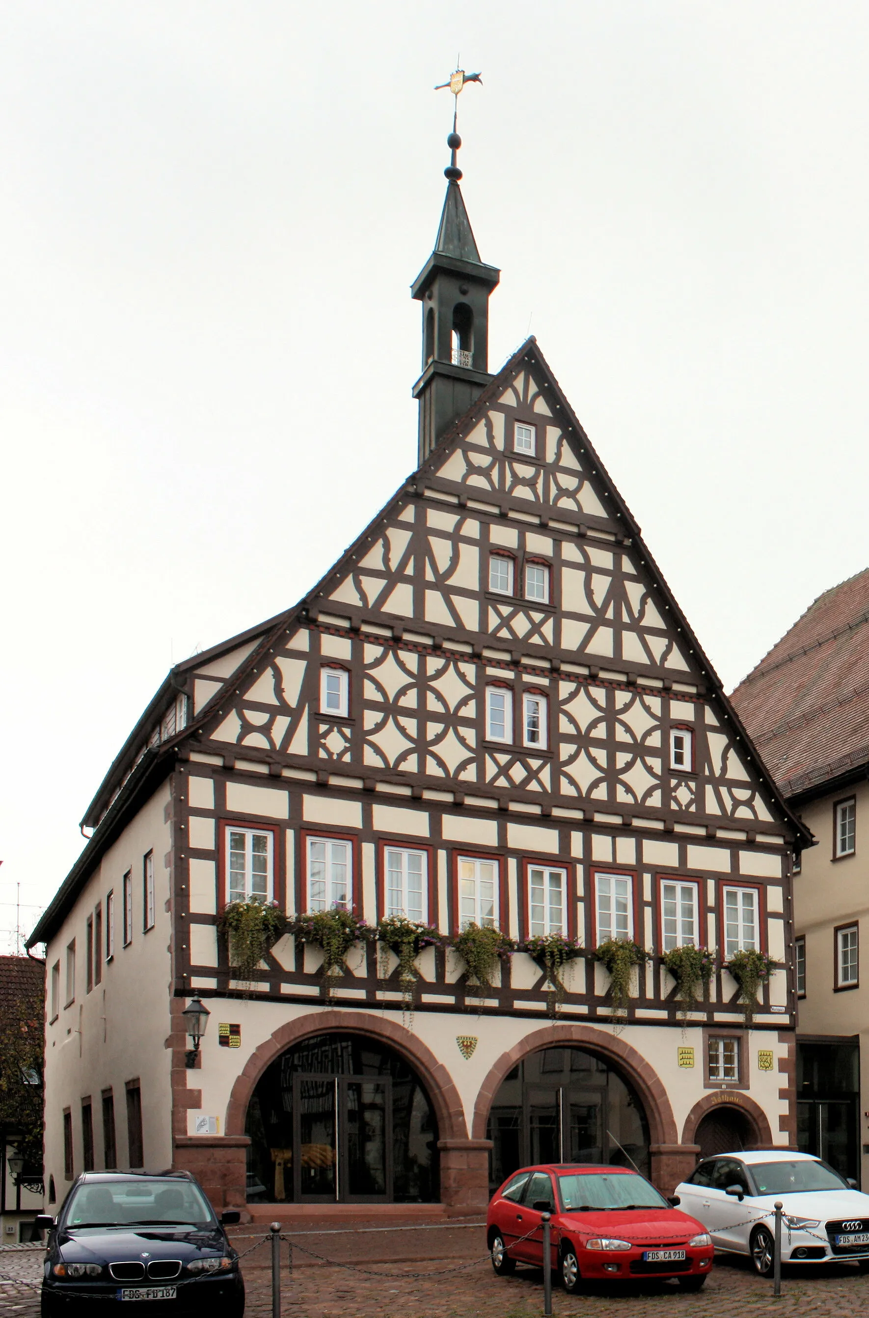 Photo showing: Dornstetten, the market square