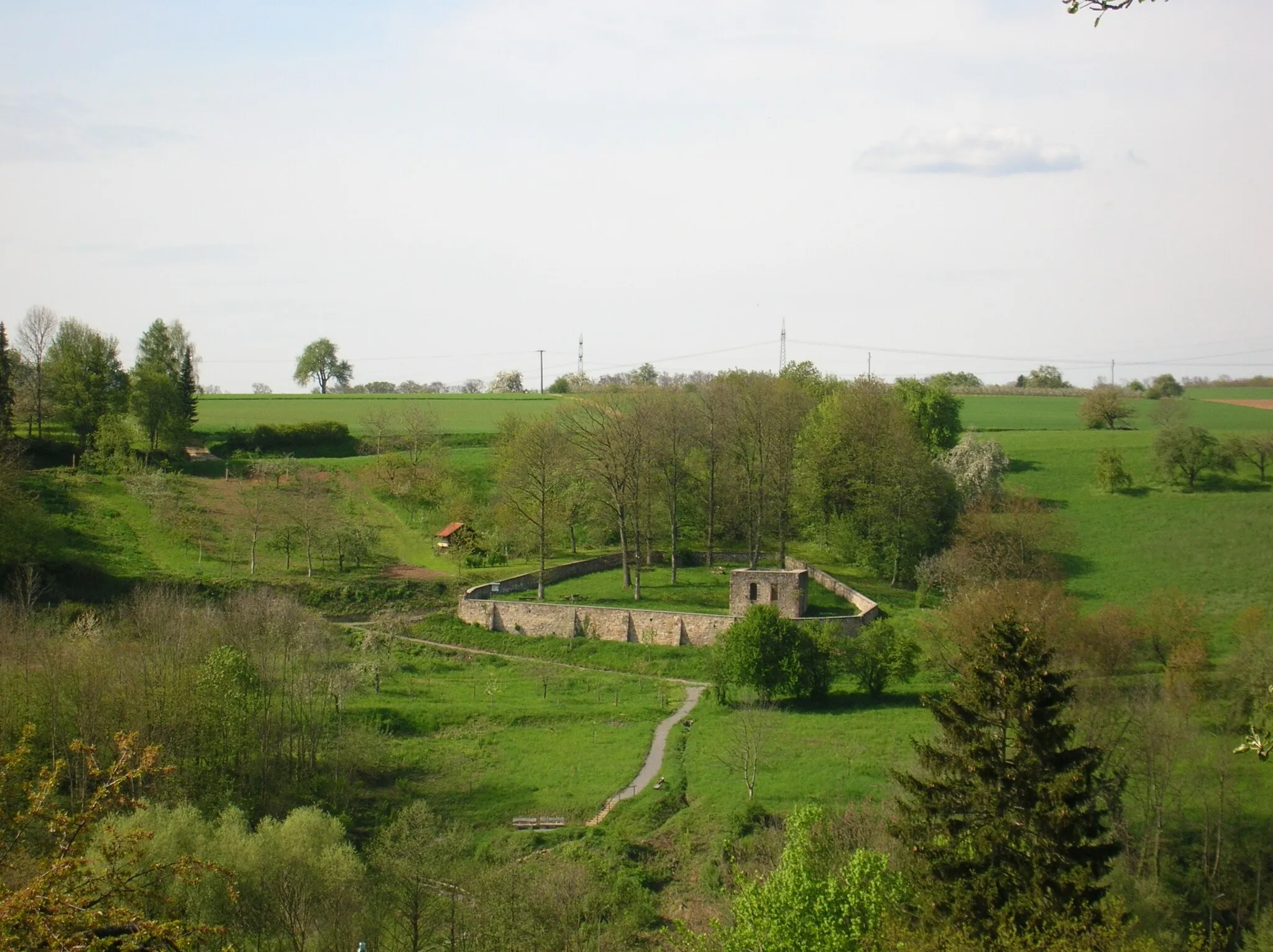 Photo showing: Ruine der St. Martins Kirche in Meckesheim