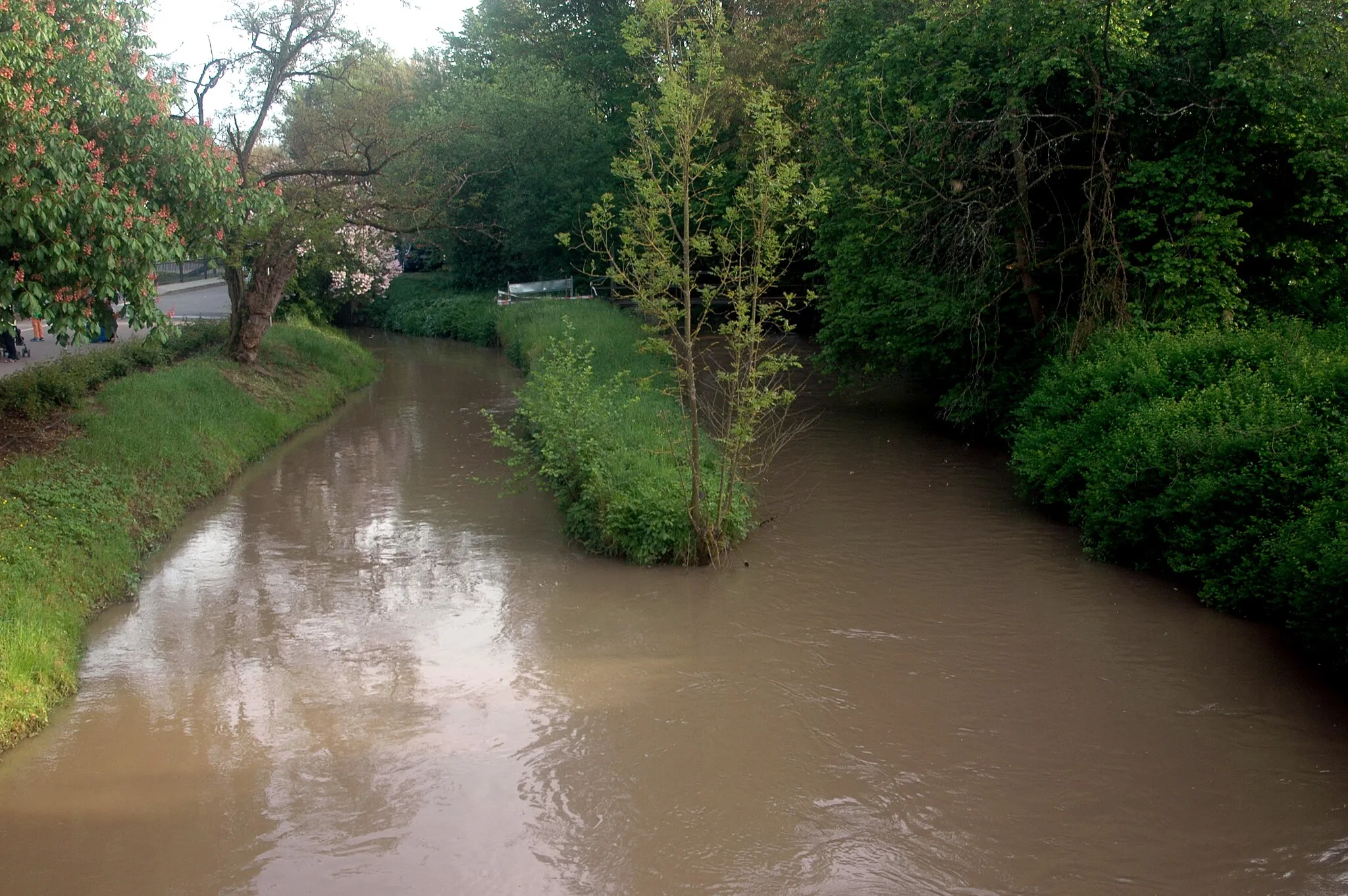 Photo showing: Elsenz und Mühlgraben in Zuzenhausen