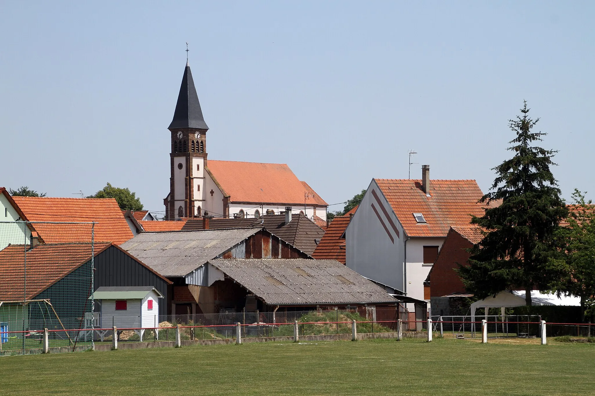 Photo showing: Church of the Immaculate Conception of Aschbach.