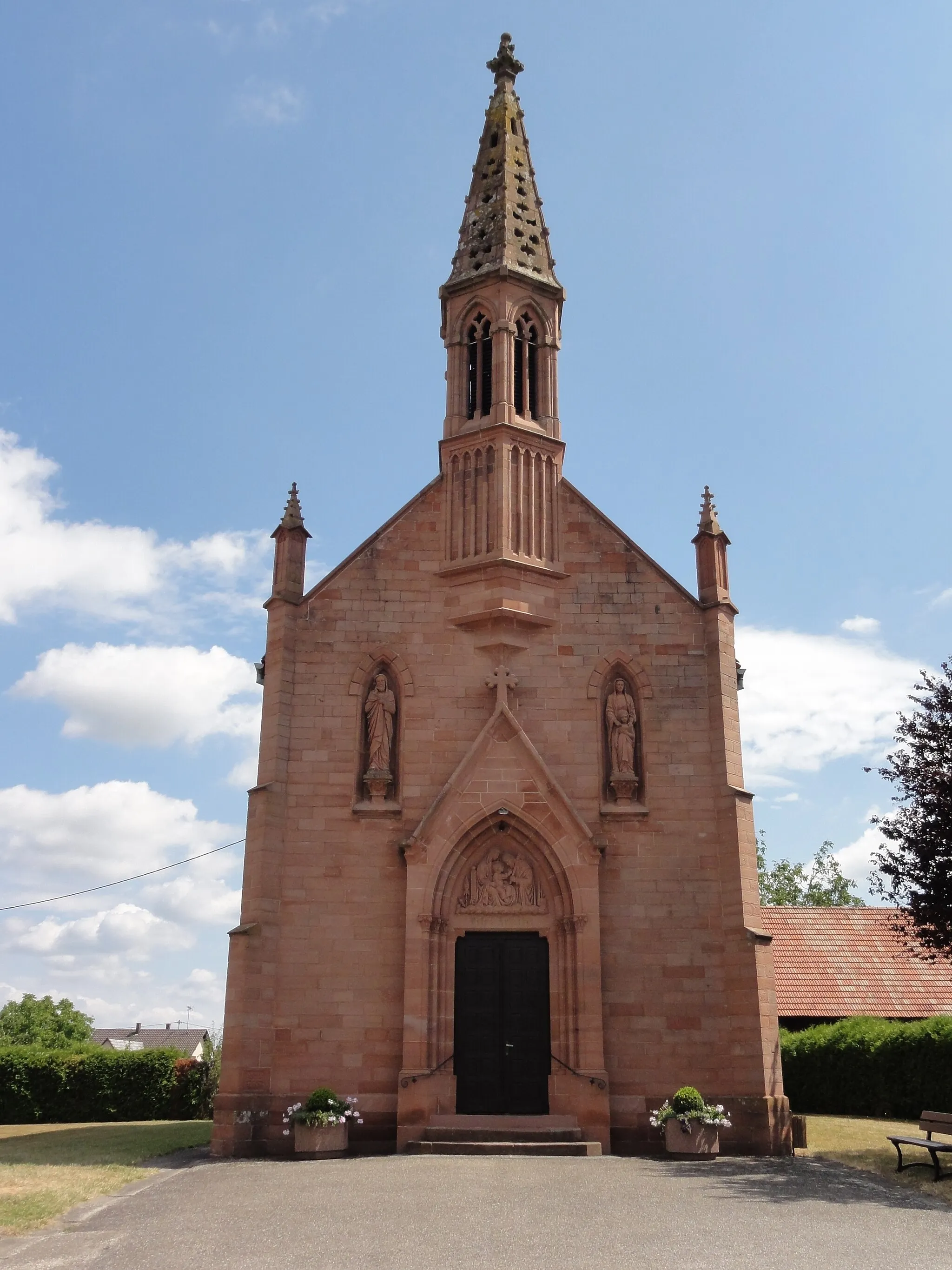 Photo showing: Alsace, Bas-Rhin, Hoffen, Leiterswiller, Église Saint-Joseph (IA00118873).